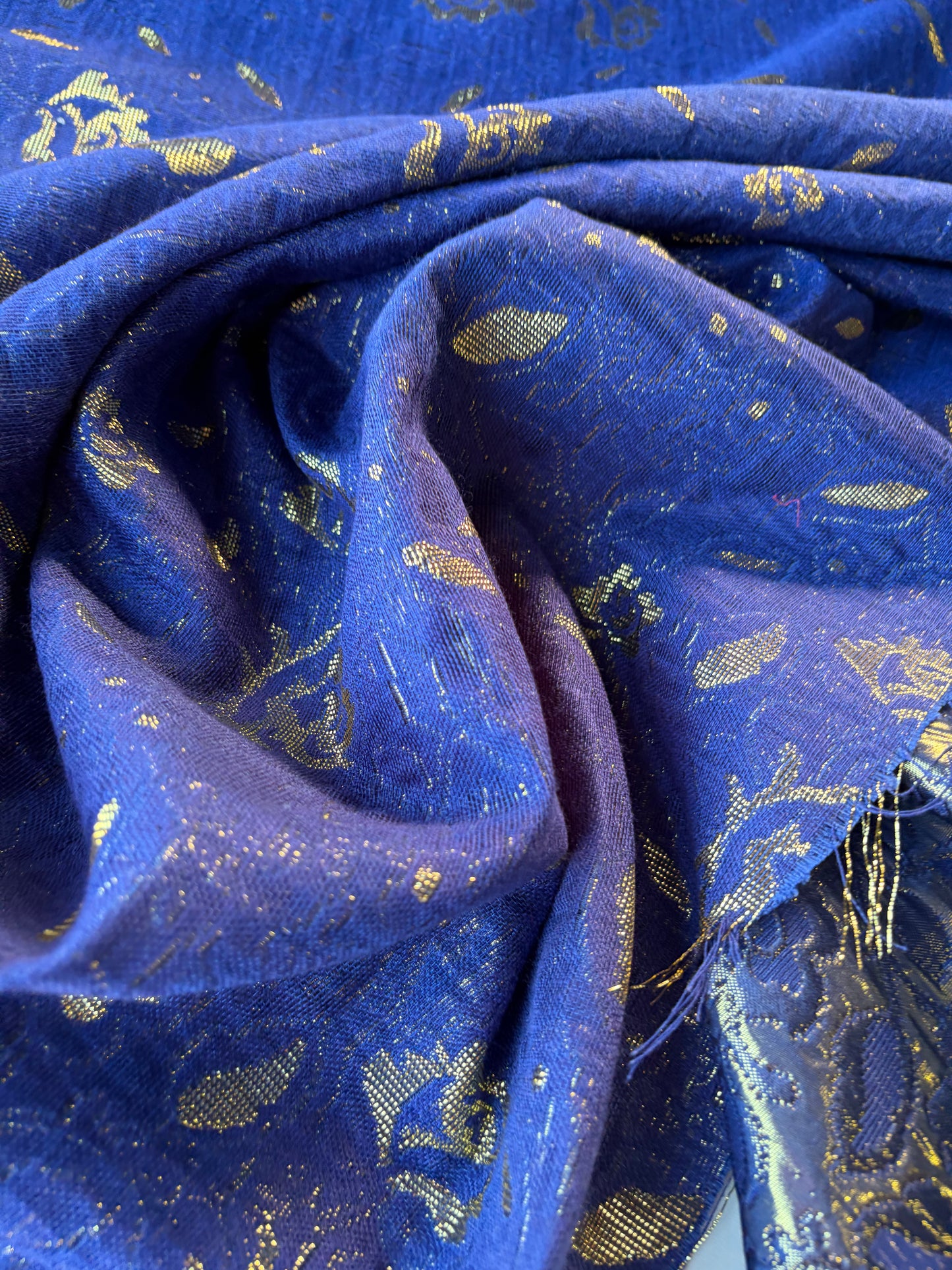 RALPH 004 indigo/gold cotton jacquard