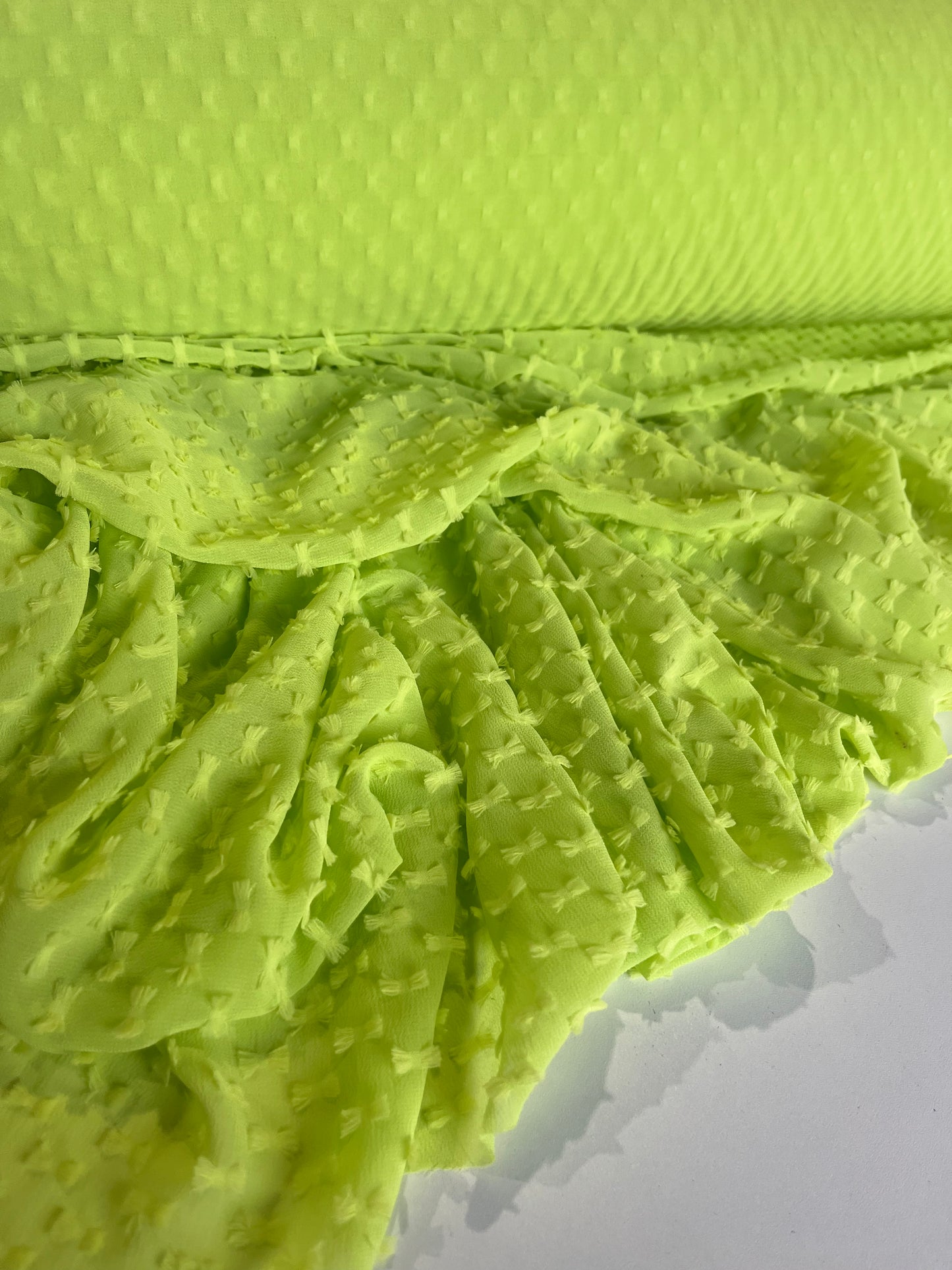 BAKU 020 georgette fil coupé lime