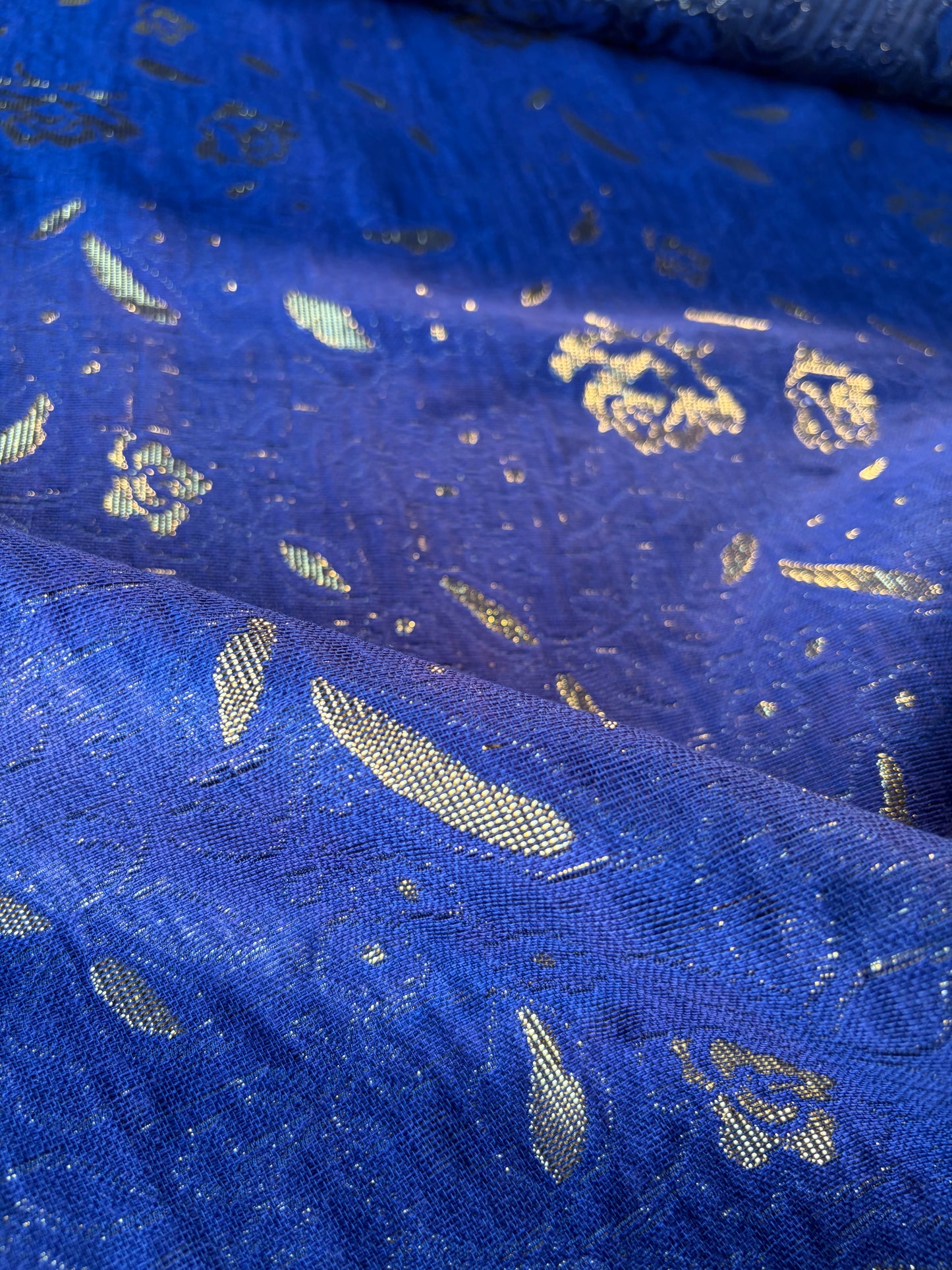 RALPH 004 indigo/gold cotton jacquard