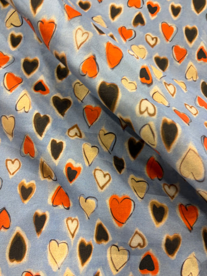 VIC 030 tafettas with hearts