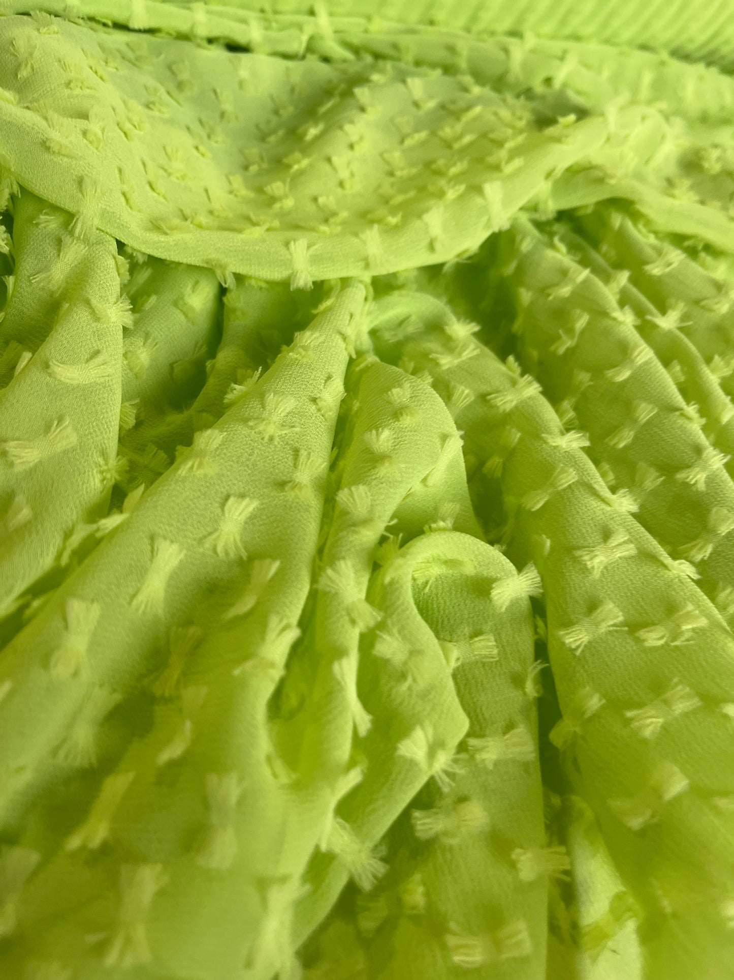 BAKU 020 georgette fil coupé lime