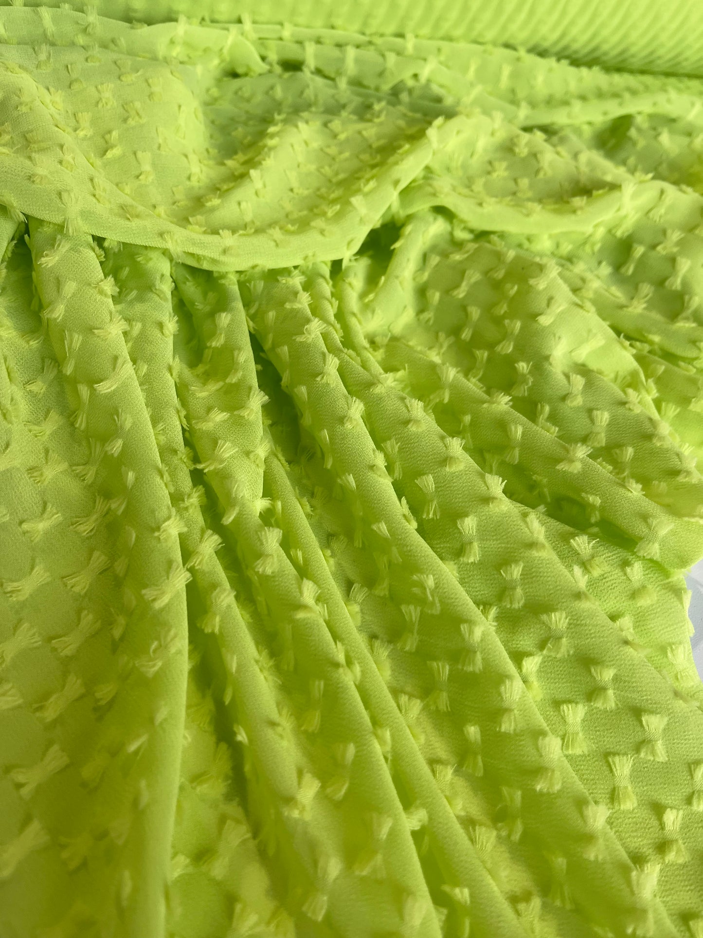 BAKU 020 georgette fil coupé lime