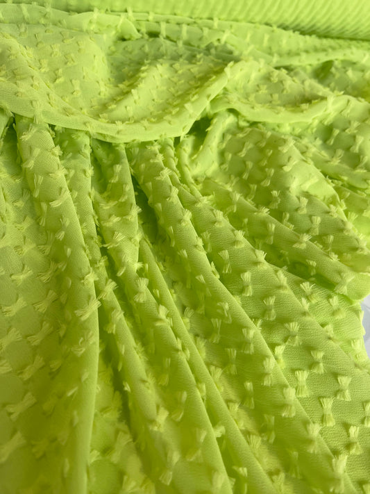BAKU 020 georgette fil coupé lime
