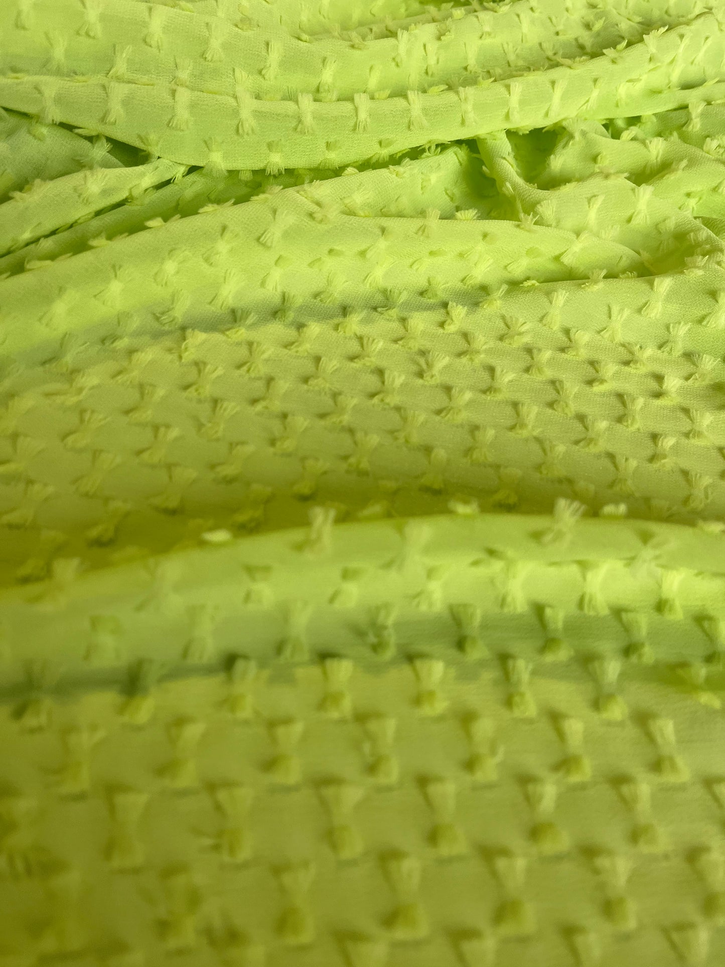 BAKU 020 georgette fil coupé lime