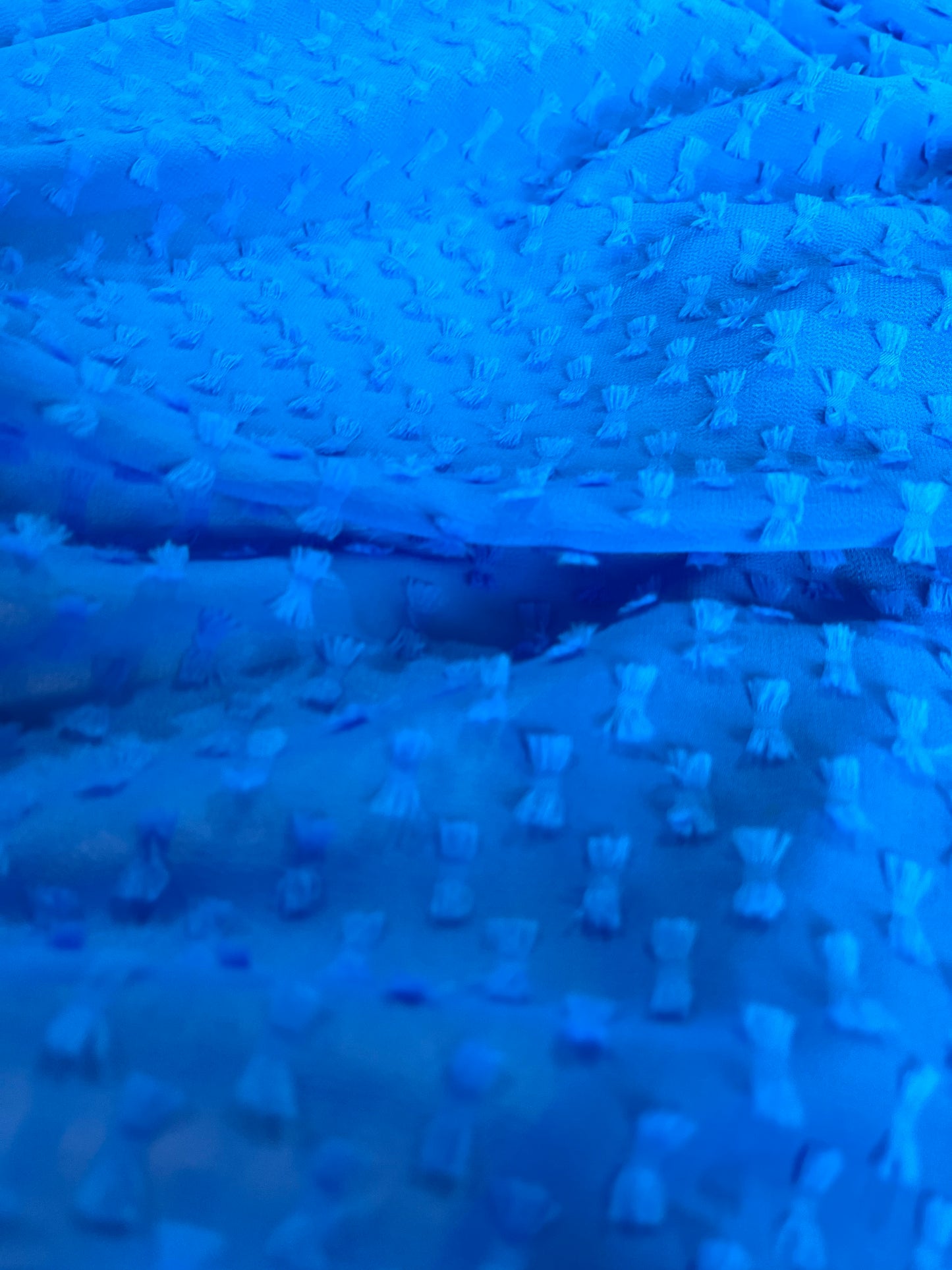 BAKU 021 georgette fil coupé French blue