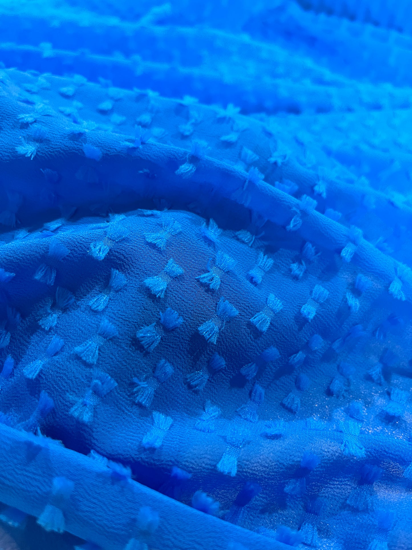 BAKU 021 georgette fil coupé French blue