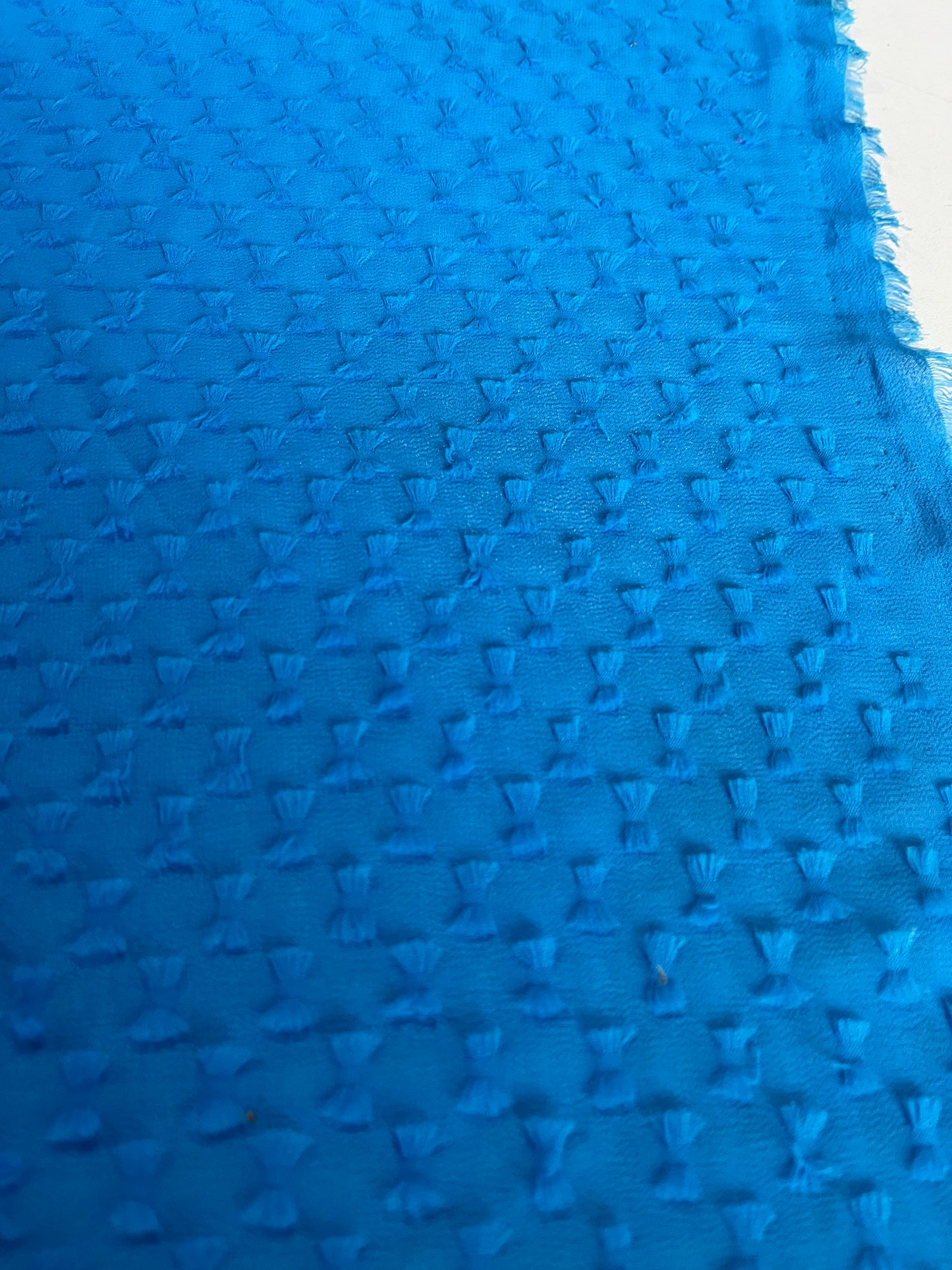 BAKU 021 georgette fil coupé French blue