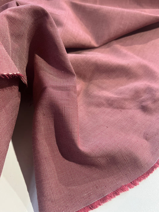 CASIMIR 120 colourwoven cotton mini check red