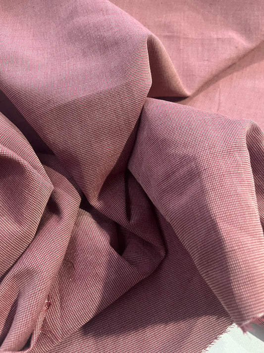 CASIMIR 120 colourwoven cotton mini check red