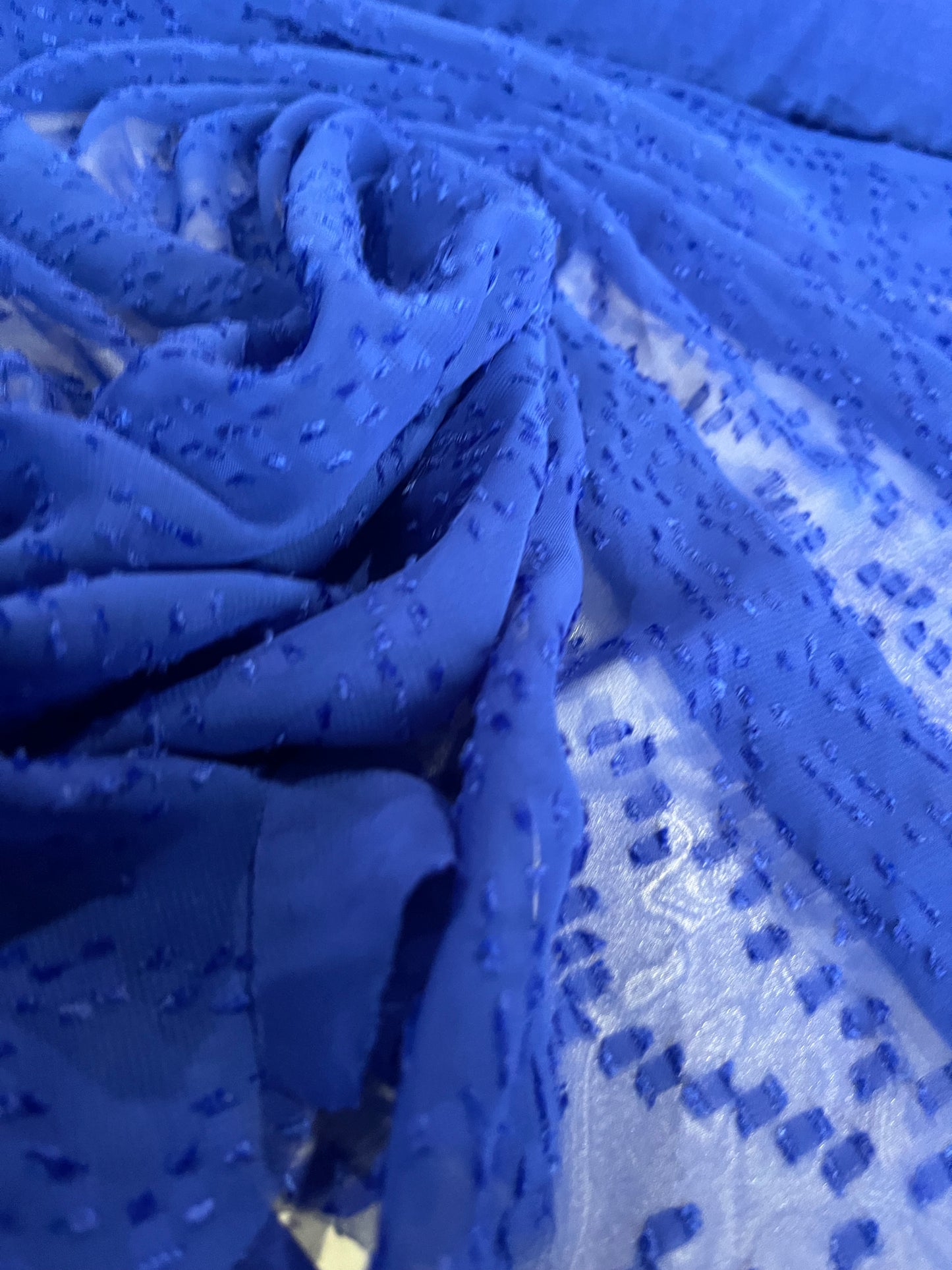 BAKU 022 georgette fil coupé nautical blue