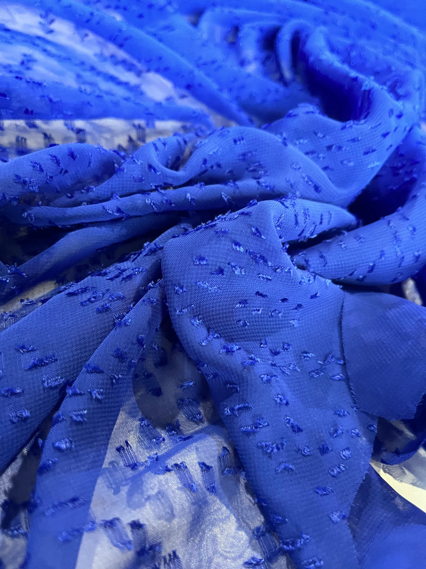 BAKU 022 georgette fil coupé nautical blue