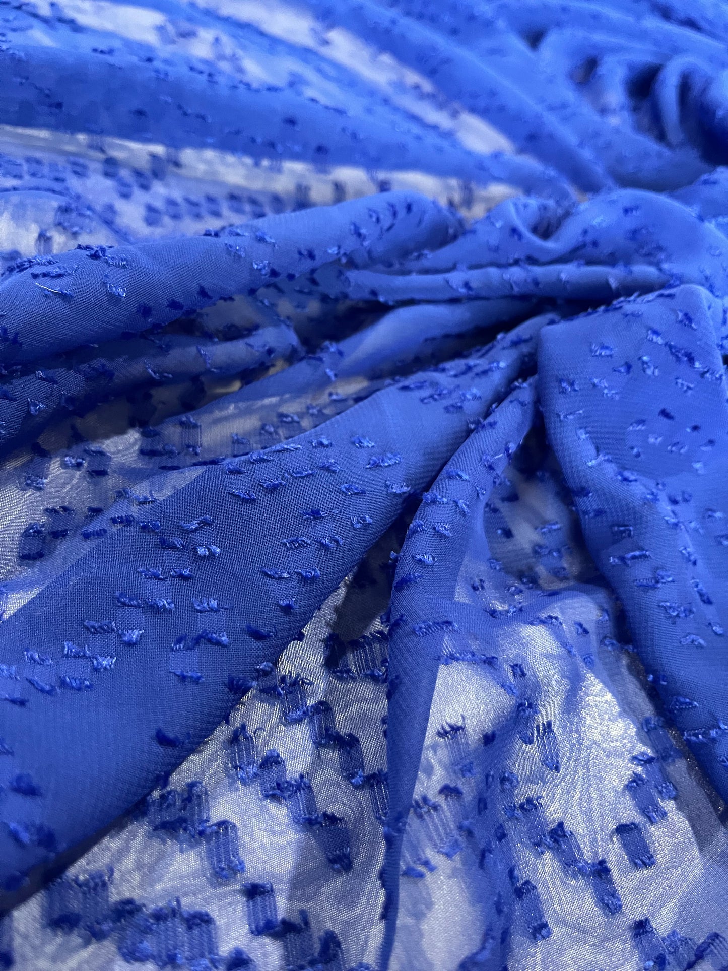 BAKU 022 georgette fil coupé nautical blue