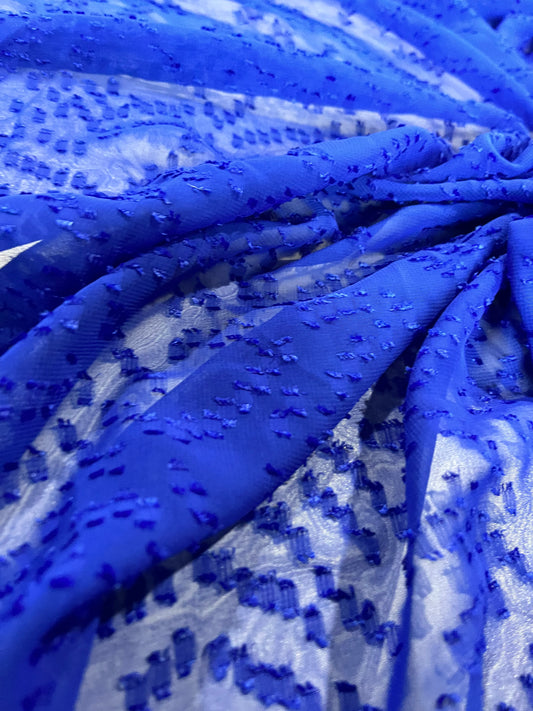 PC BAKU 022 georgette fil coupé nautical blue