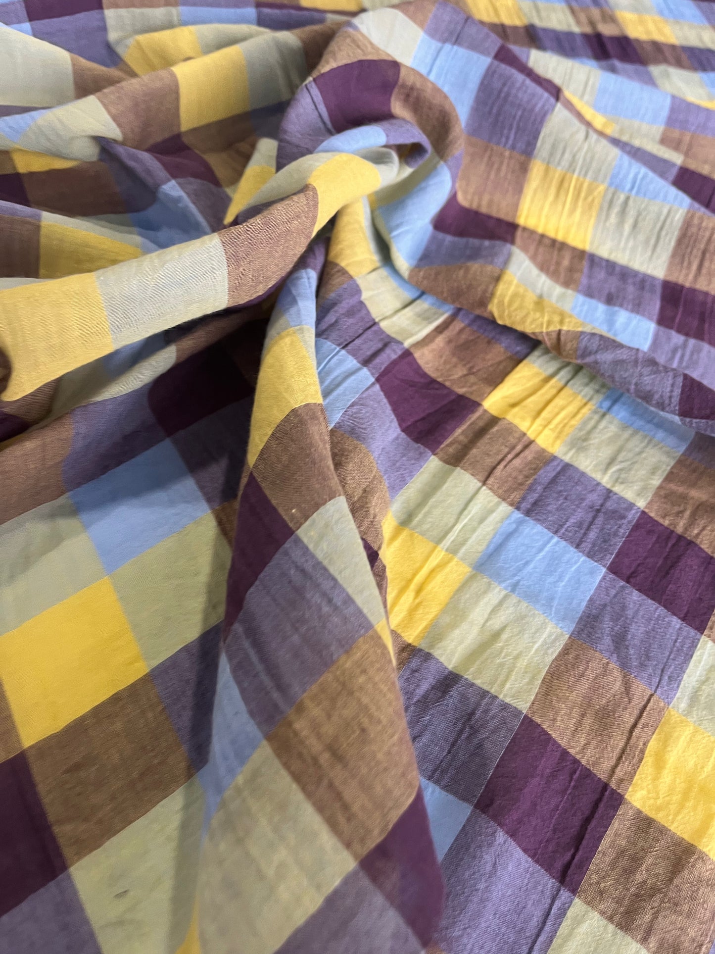 BAKU 023 cotton seersucker check