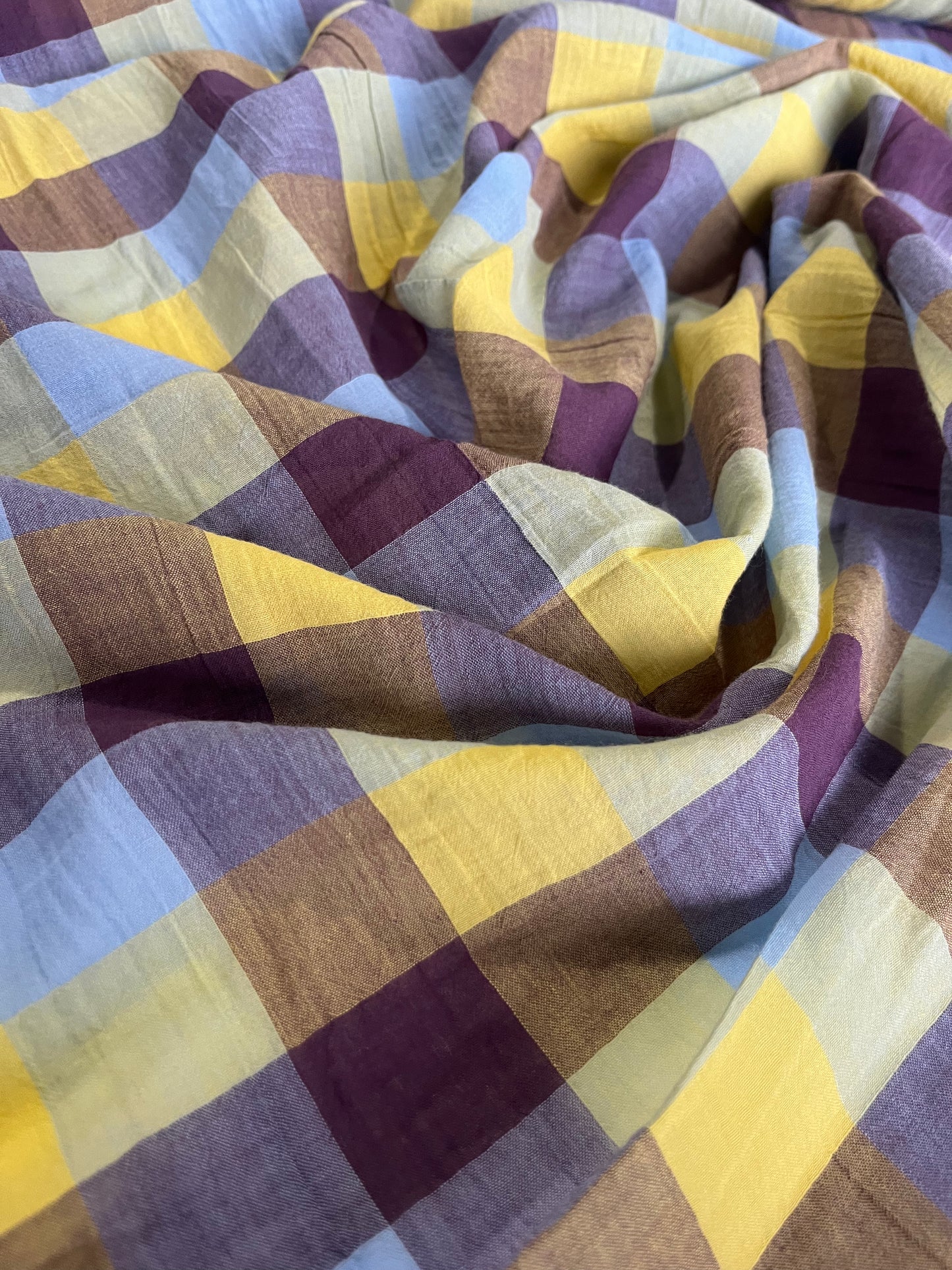 BAKU 023 cotton seersucker check