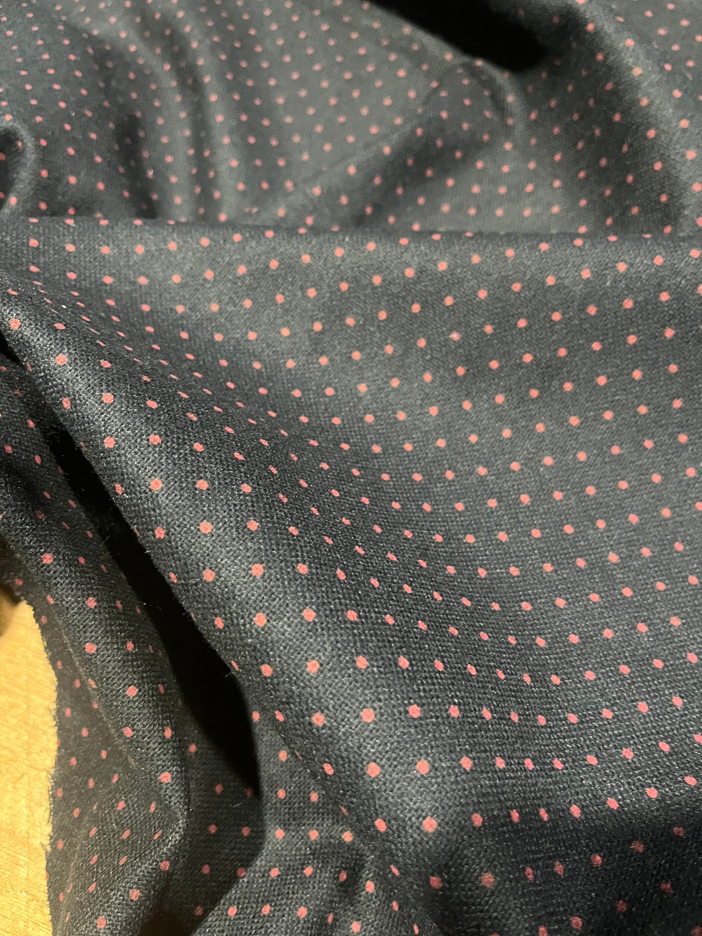 D01 soft cotton gaze with small dots