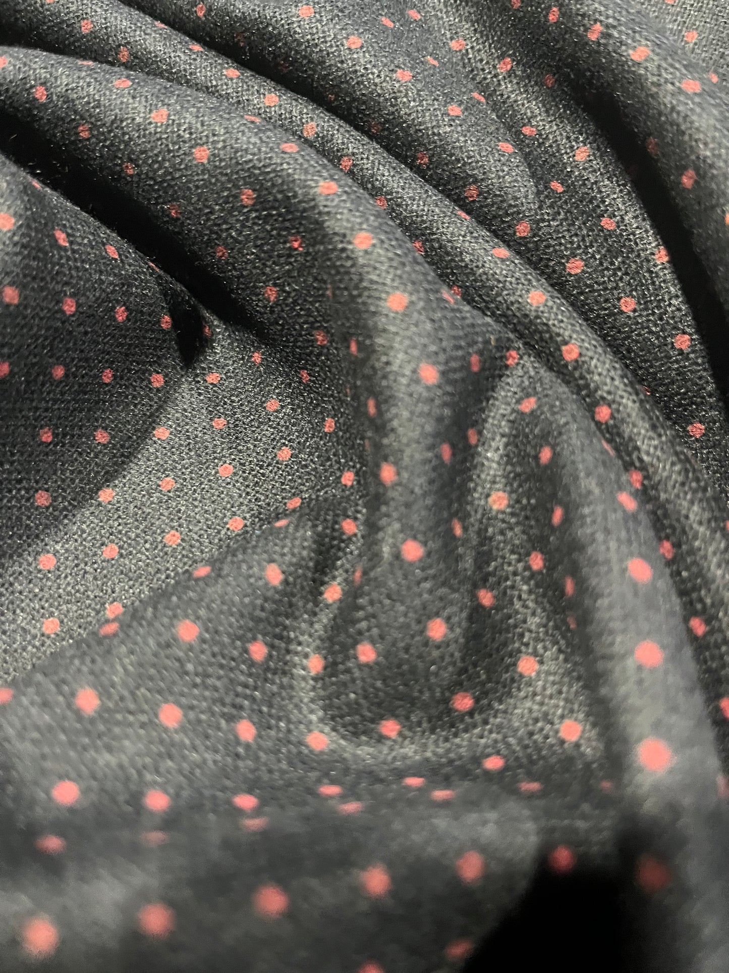 D01 soft cotton gaze with small dots