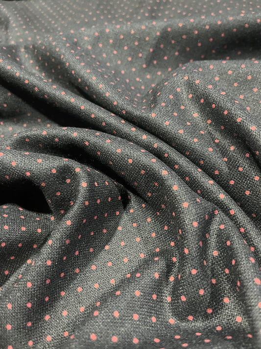 D01 soft cotton gaze with small dots