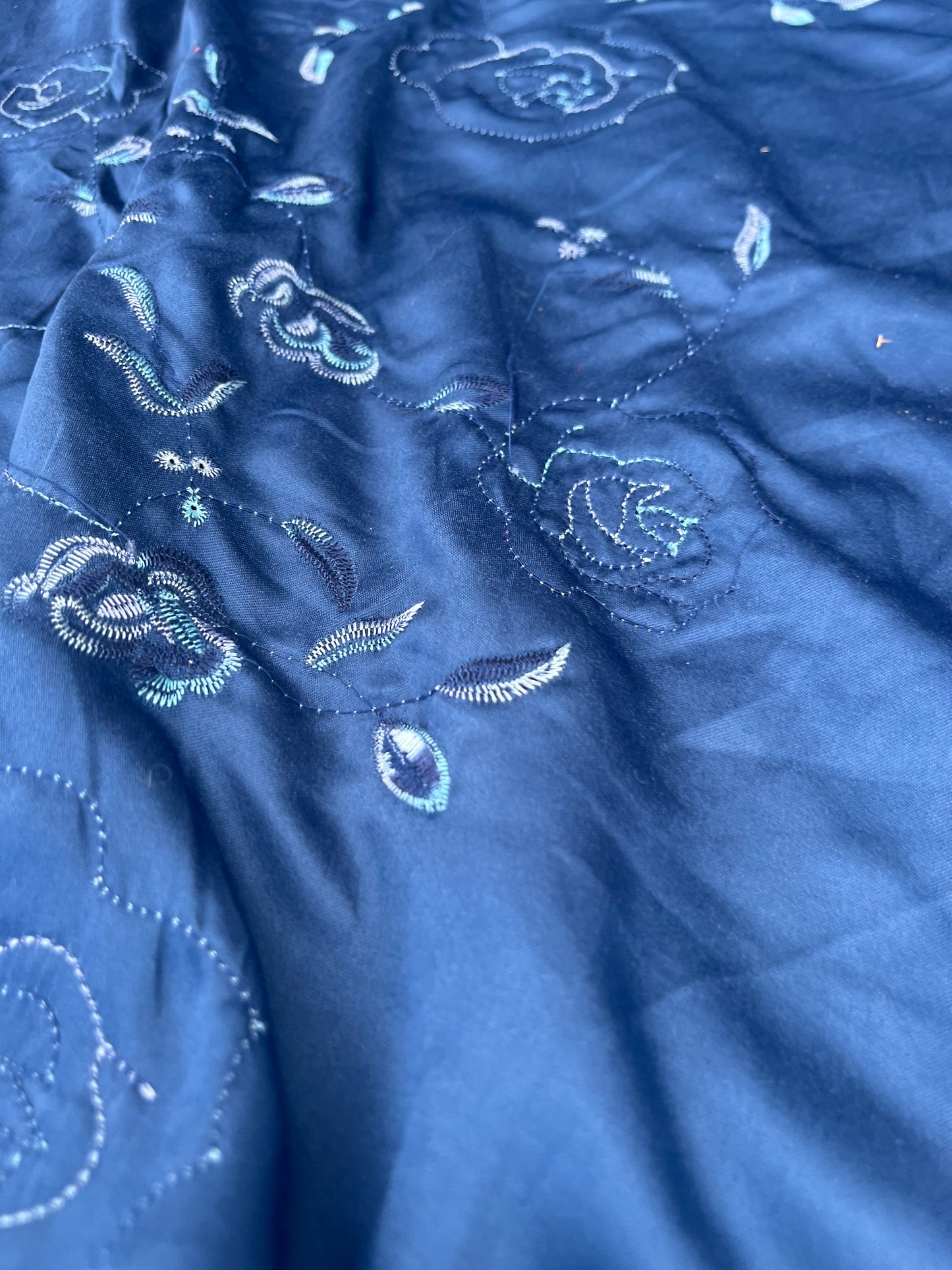 EUDINE 011 satin with embroidery