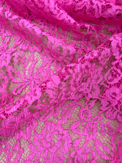WALTHER 005 fuchsia coloured woven lace "dentelle"