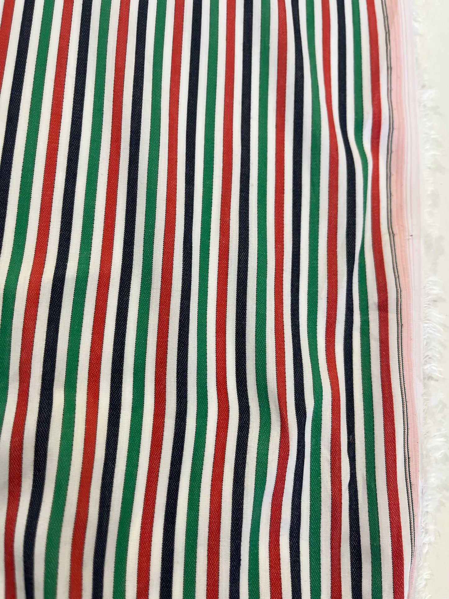 BAKU O26 cotton woven stripe akris/green