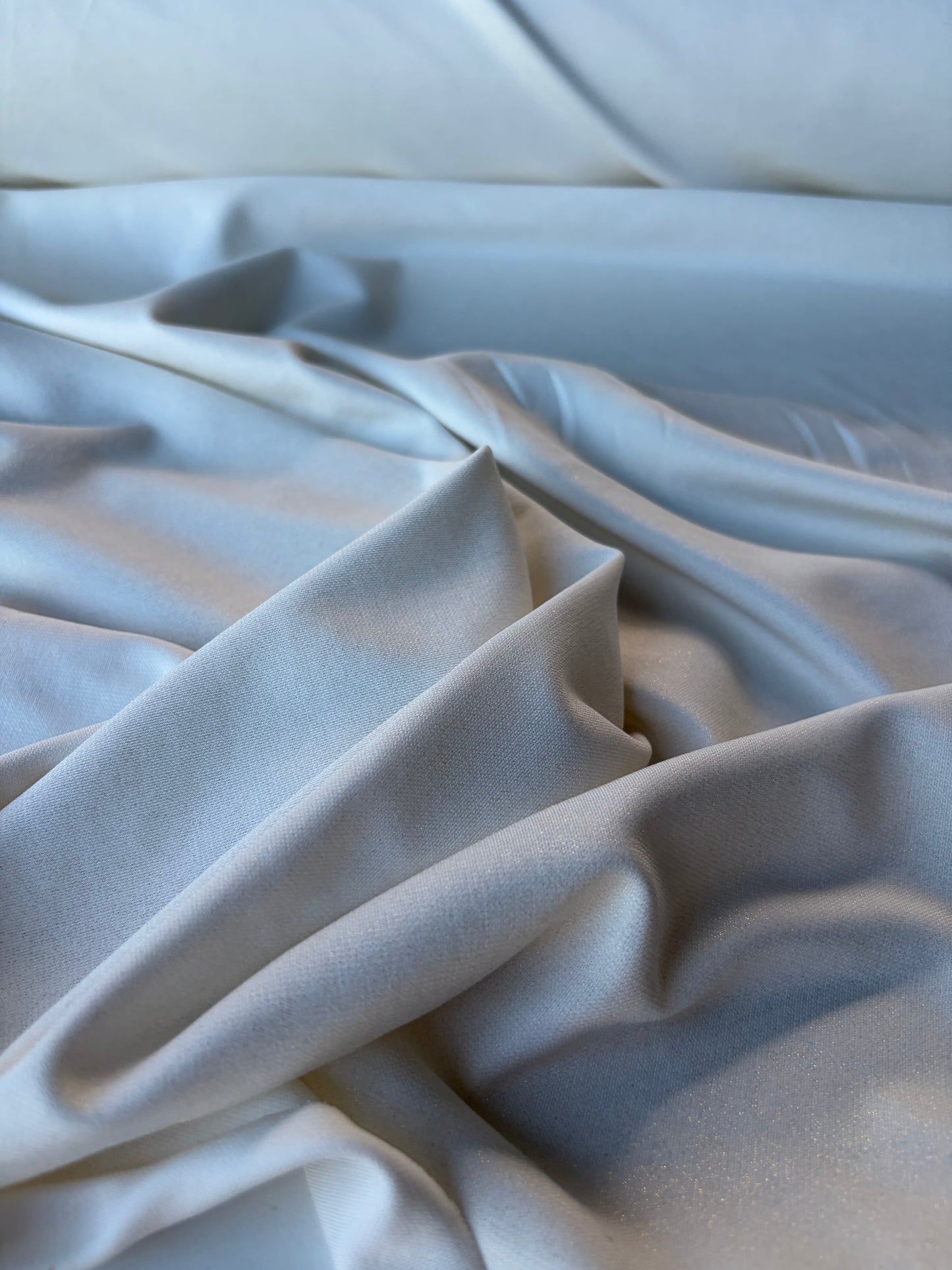 RALPH 010 compact stretchy shiny white jersey