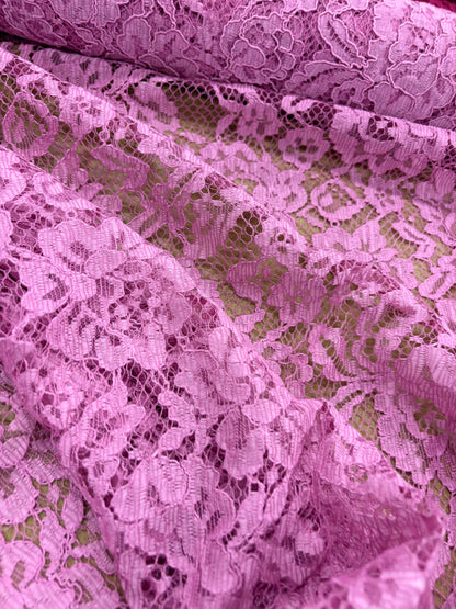 WALTHER 006 pink coloured woven lace "dentelle"