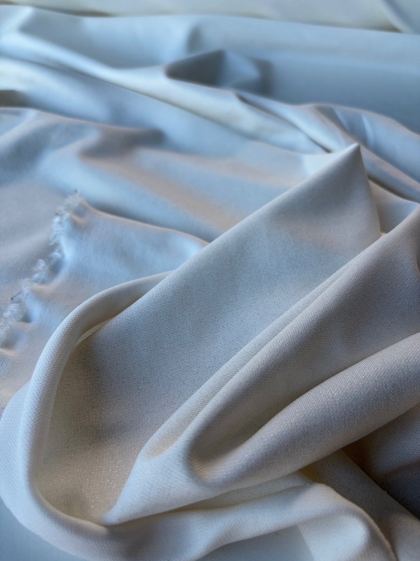 RALPH 010 compact stretchy shiny white jersey