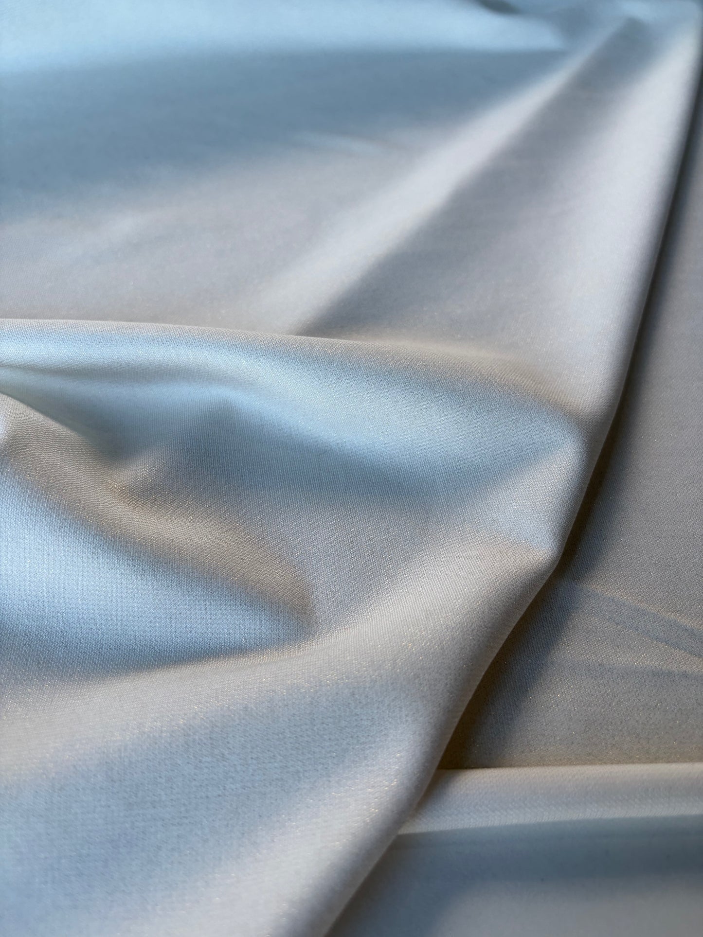 RALPH 010 compact stretchy shiny white jersey