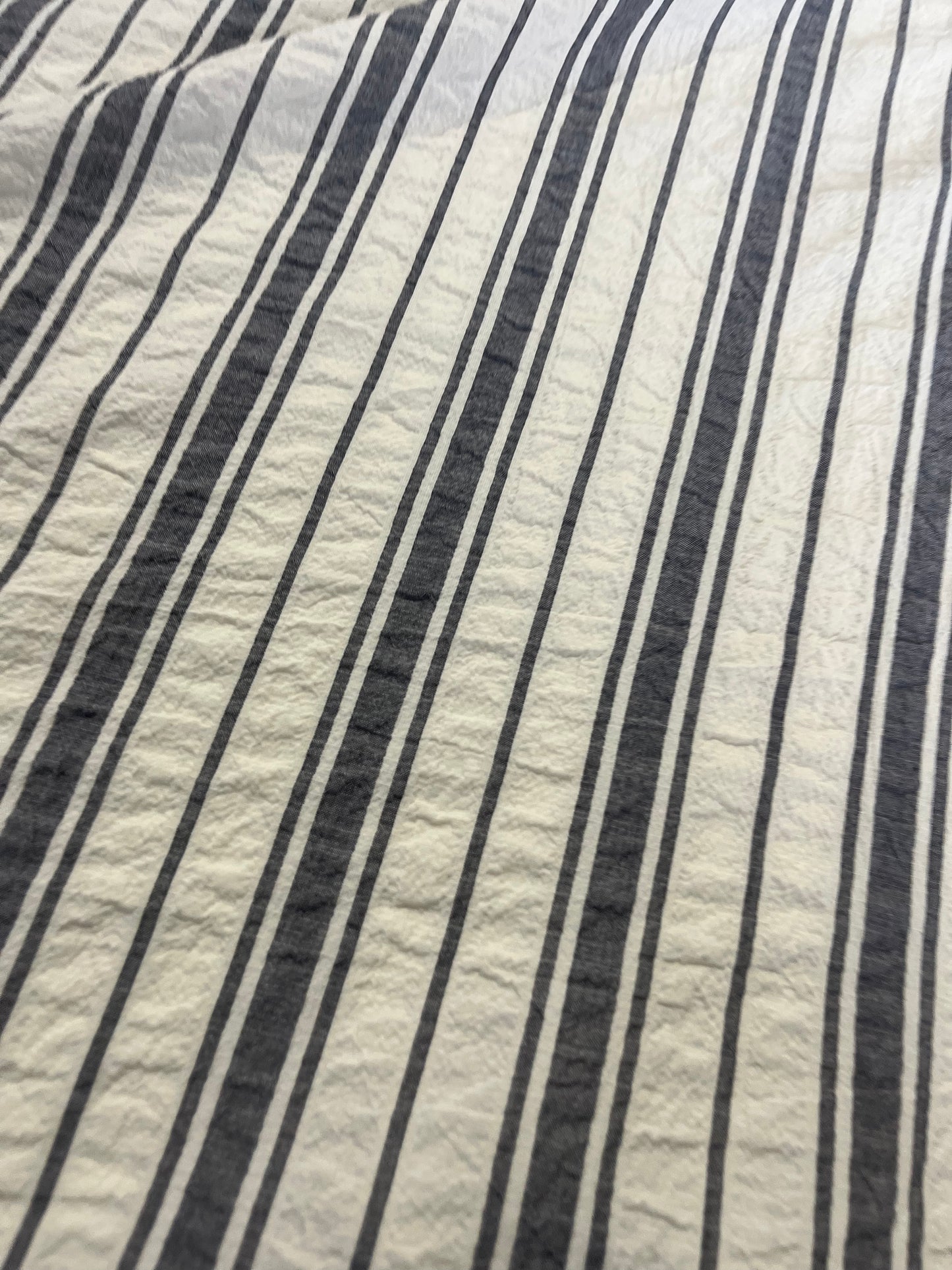 BAKU O27 washed cotton woven stripe navy/white