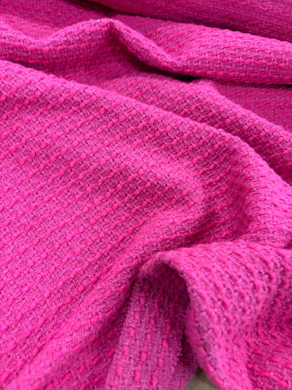 WALTER 008 cotton tweed jacquard fuchsia
