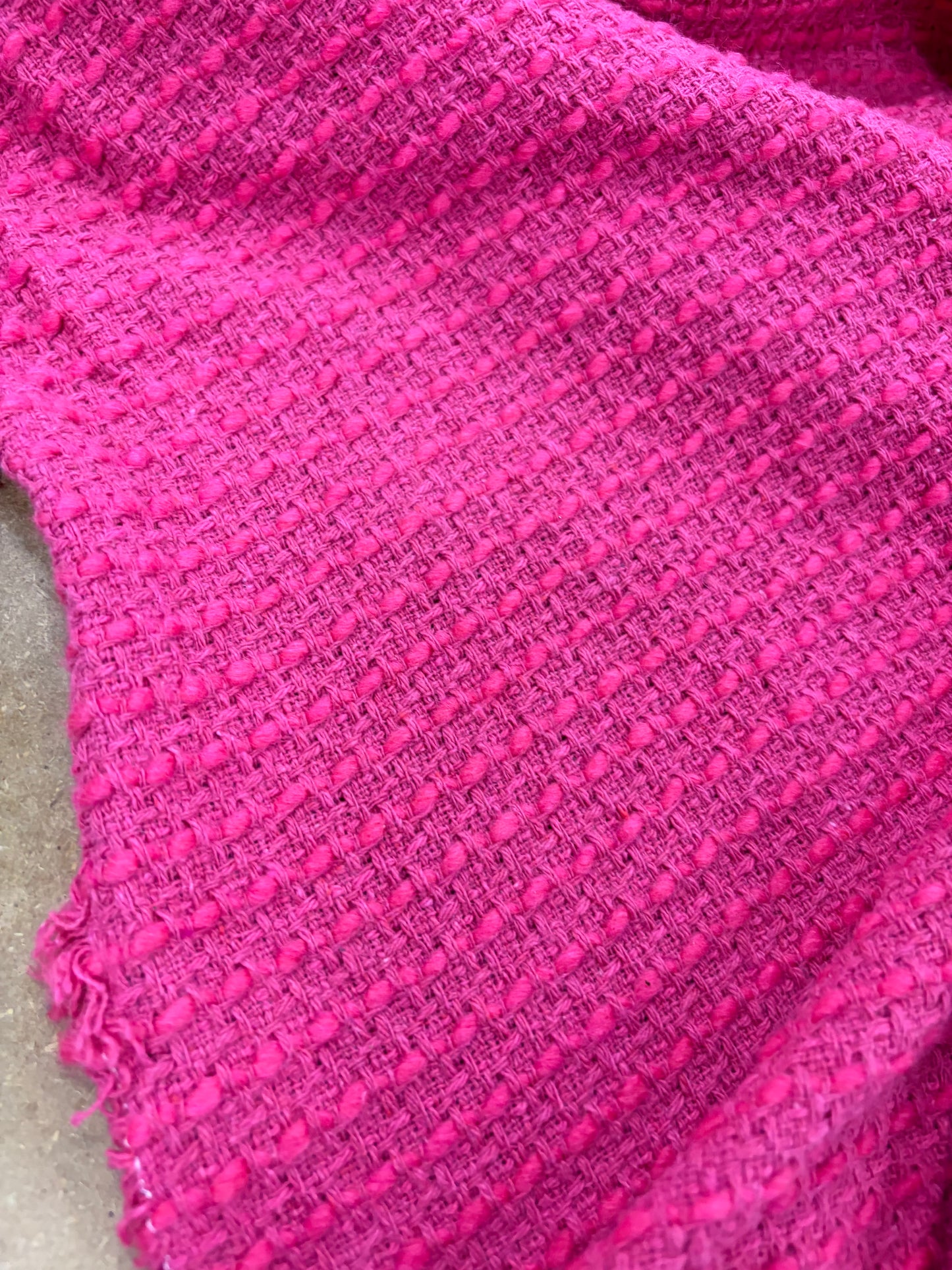WALTER 008 cotton tweed jacquard fuchsia