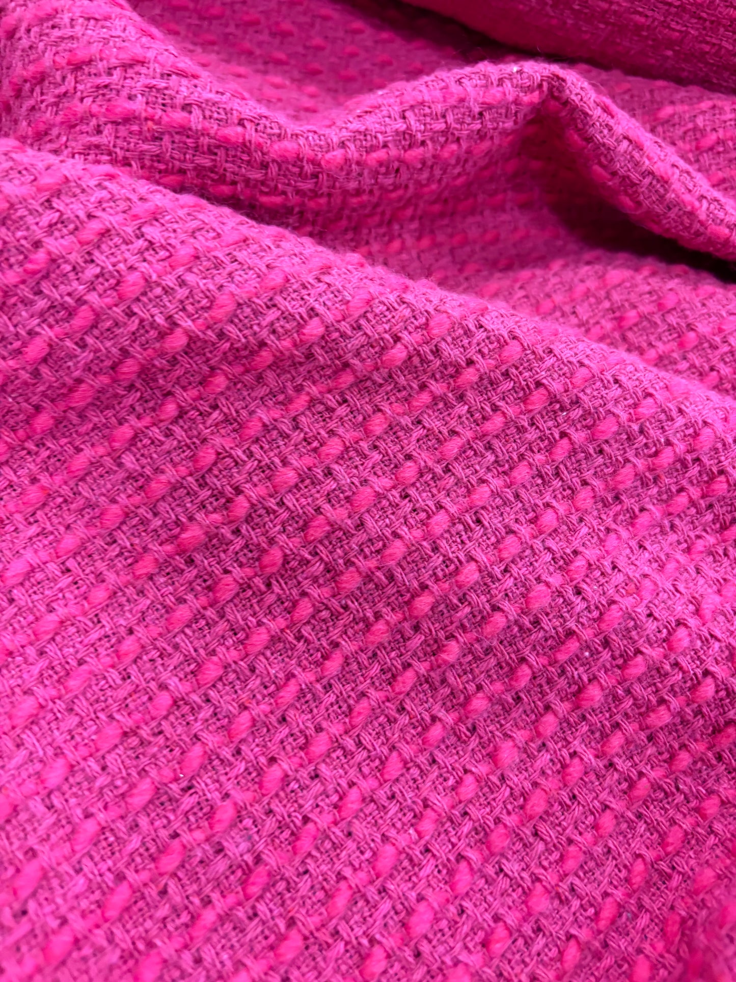 WALTER 008 cotton tweed jacquard fuchsia