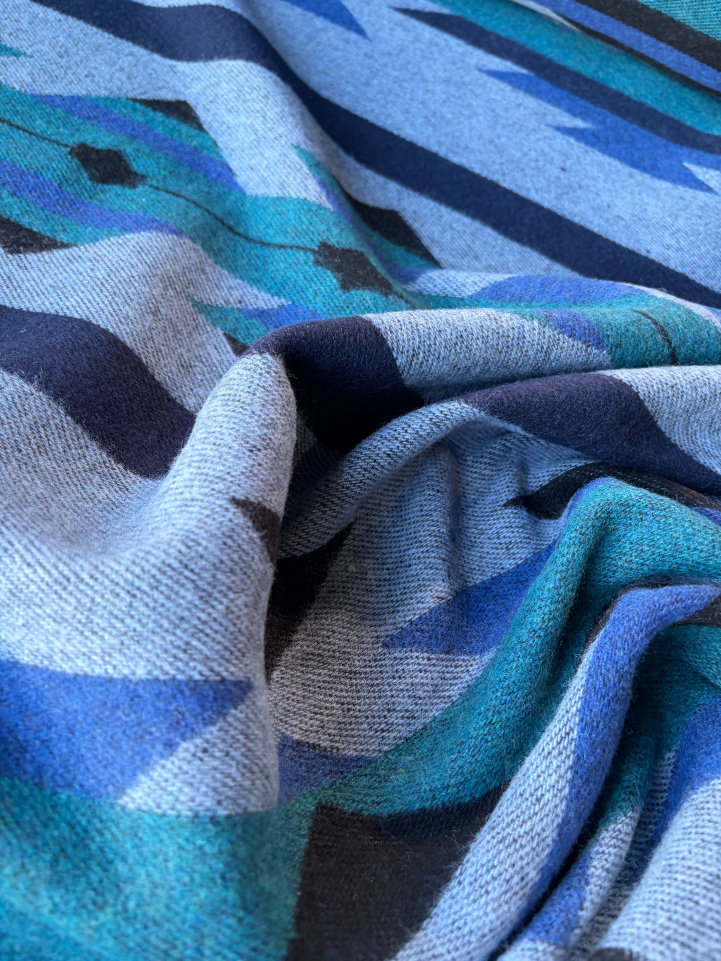 RALPH 015 black/green aztek heavy wool blanket