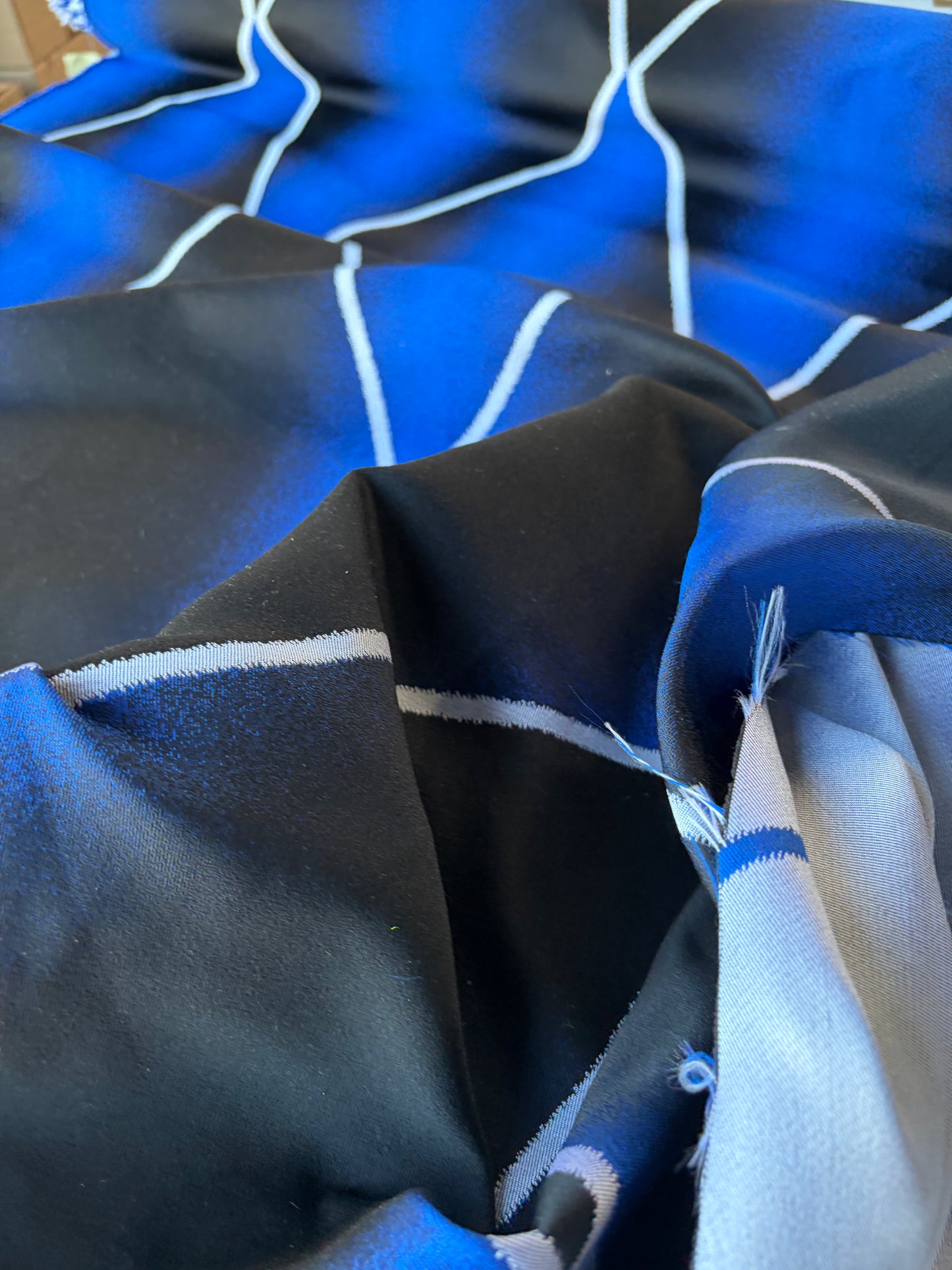 RALPH 016 blue/black heavy jacquard