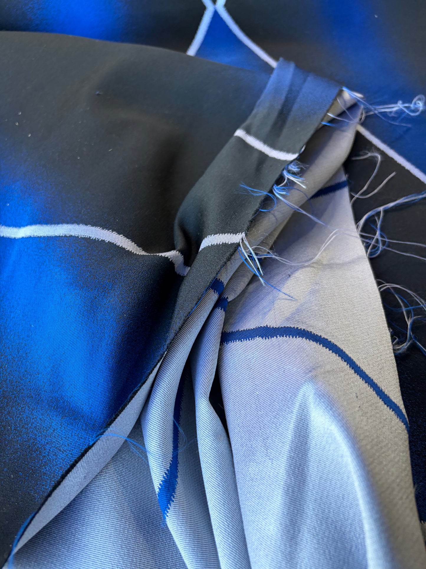 RALPH 016 blue/black heavy jacquard