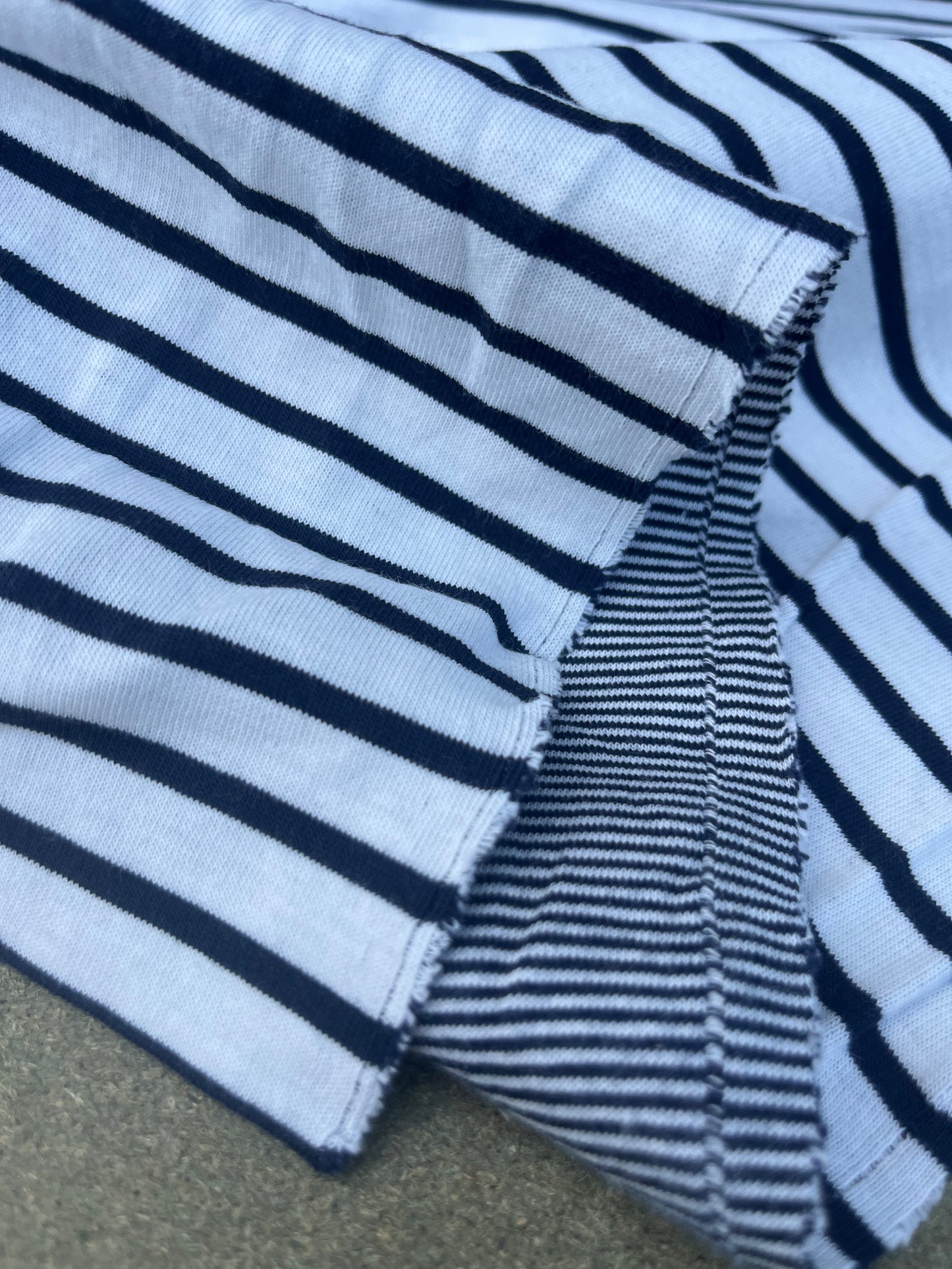 EUDINE 020 heavy cotton jersey stripes double face
