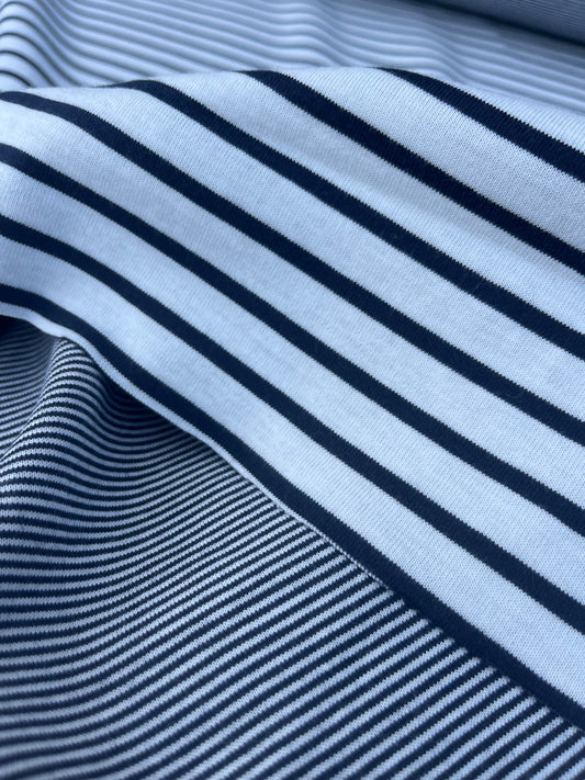 EUDINE 020 heavy cotton jersey stripes double face