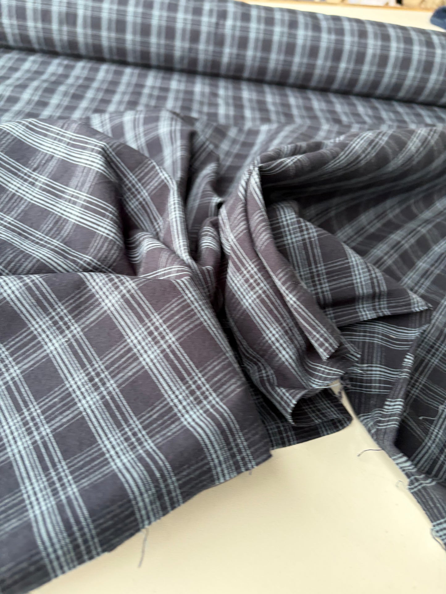 PC BRUCE 050 cotton linen check