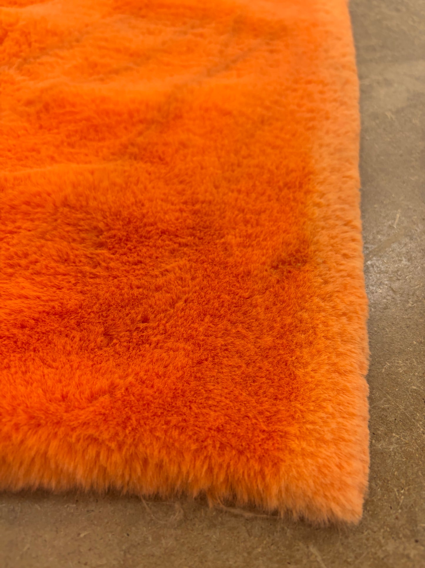 WALTHER 016 bright orange cuddle minky fabric