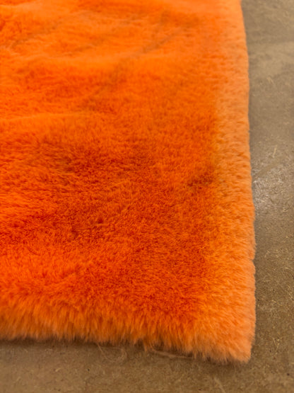 WALTHER 016 bright orange cuddle minky fabric