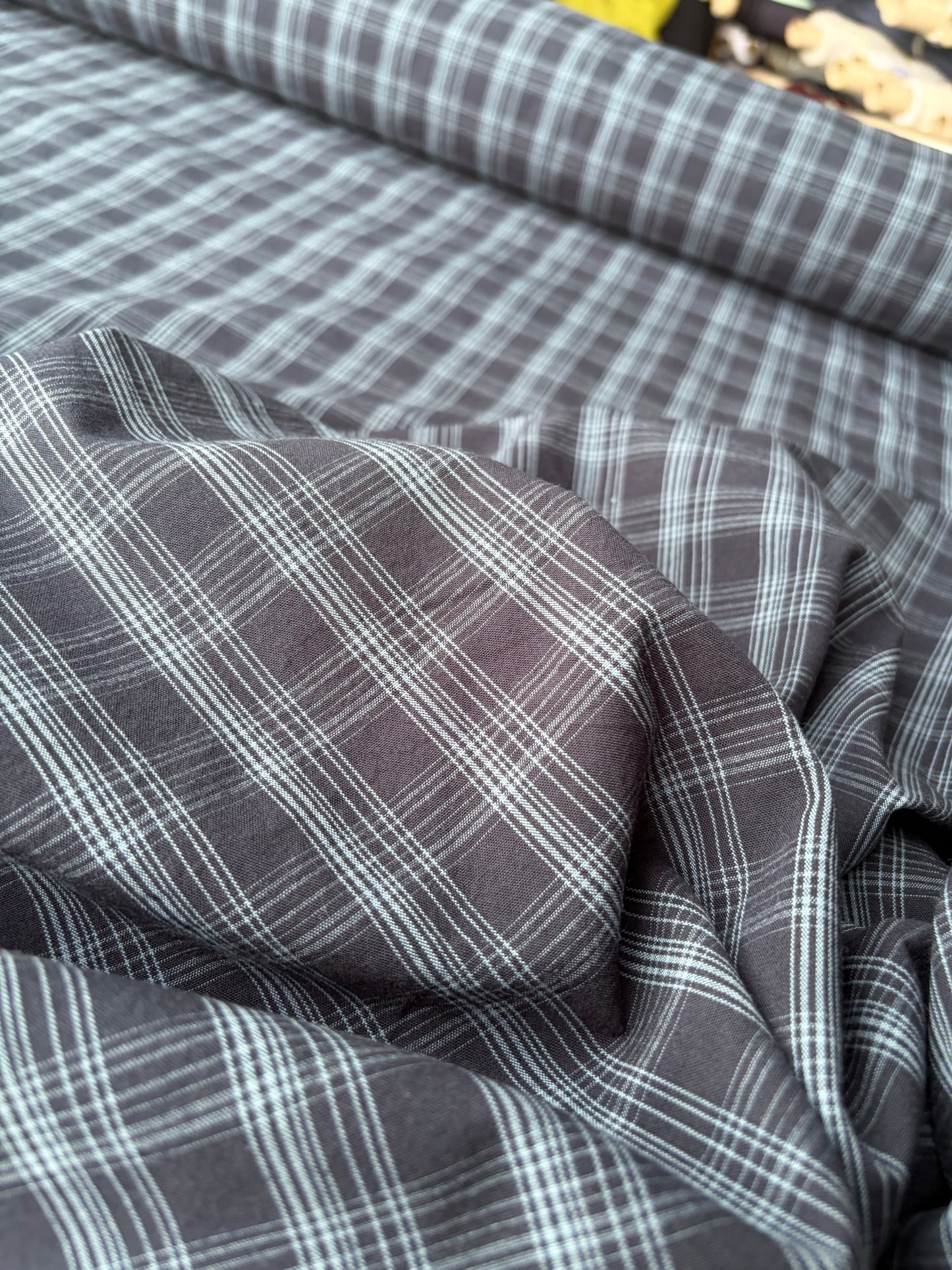 PC BRUCE 050 cotton linen check