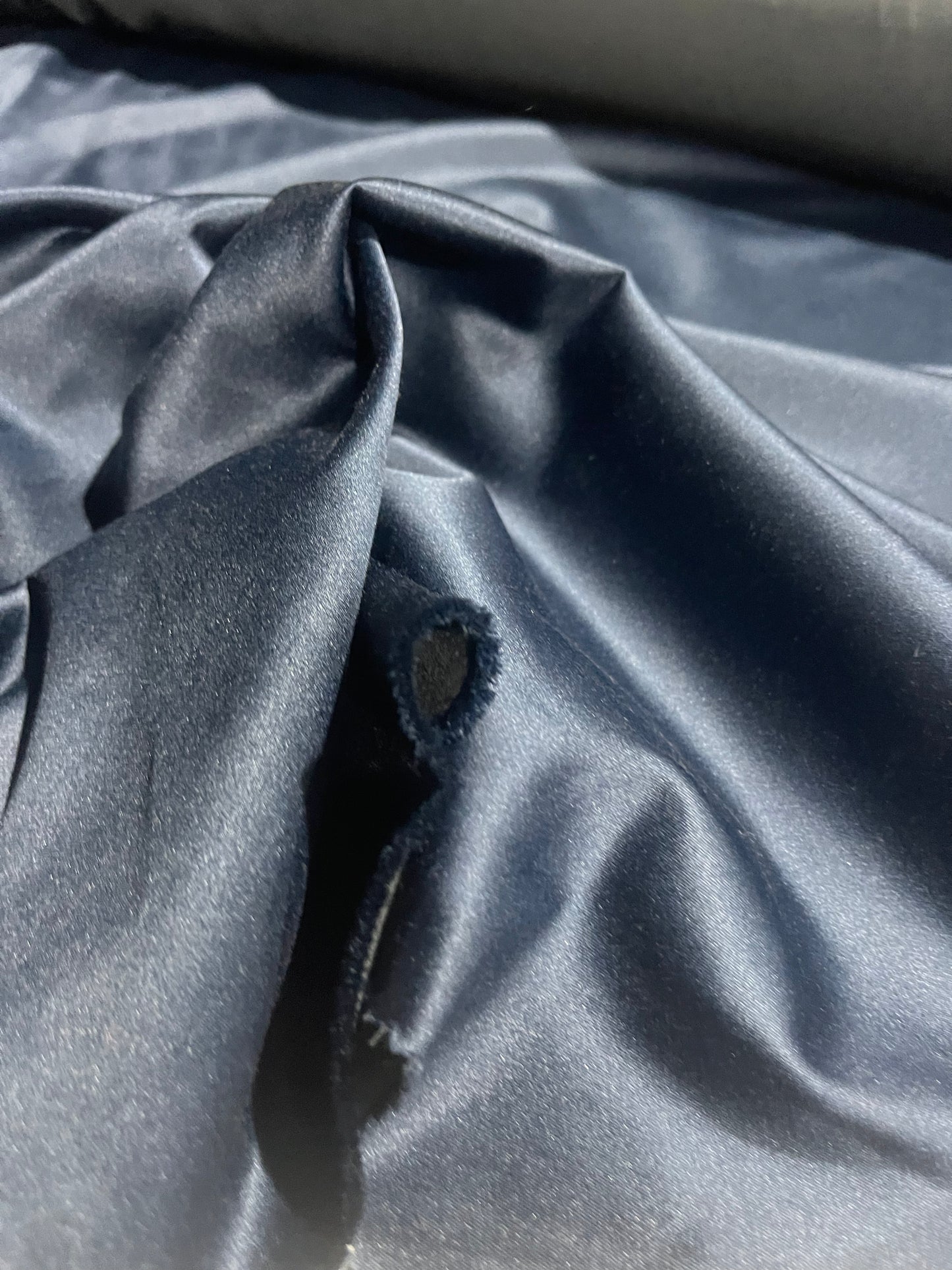 BIRMA 005 cotton satin stretch navy