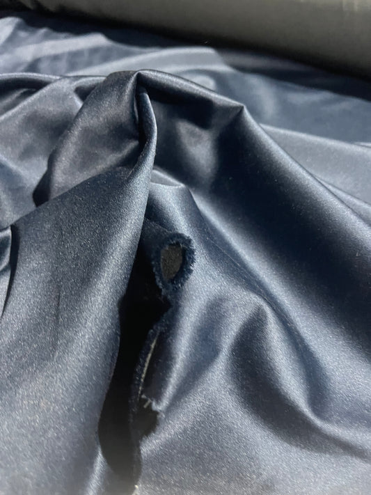 BIRMA 005 cotton satin stretch navy