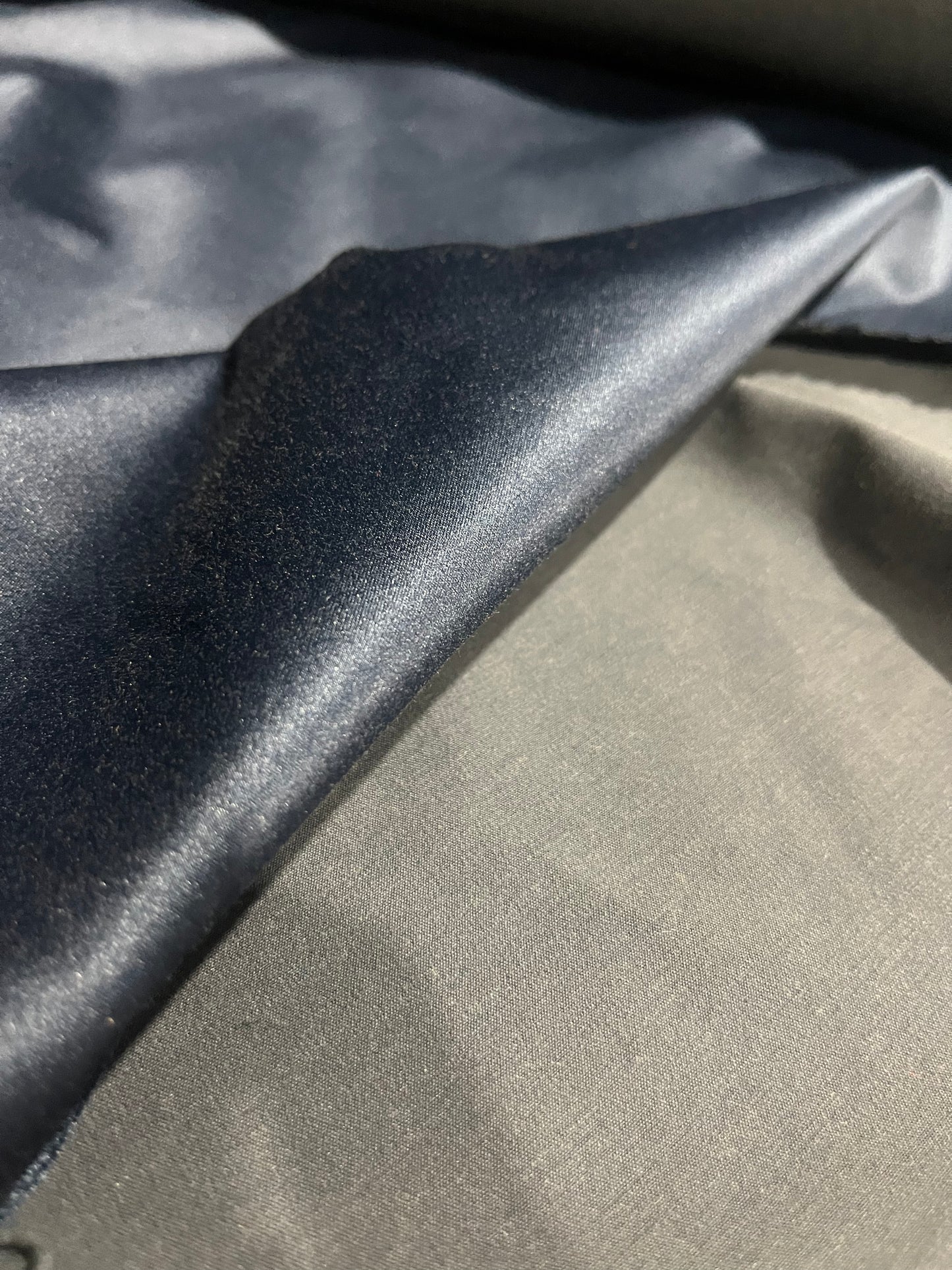 BIRMA 005 cotton satin stretch navy