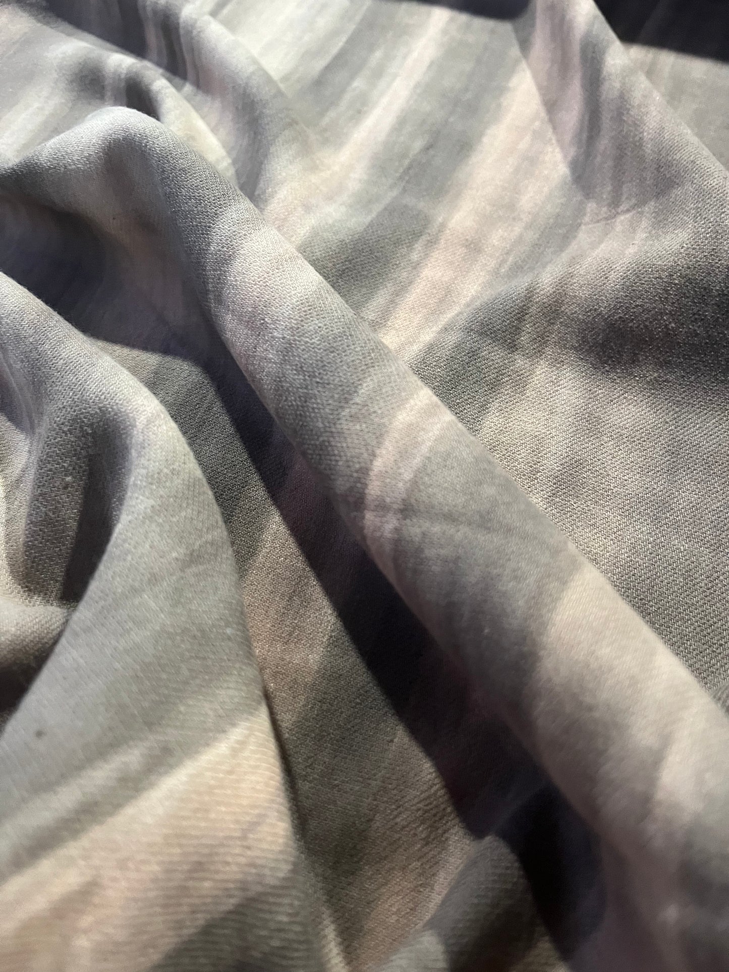 TOM 002 viscose wool tie-dye stripes