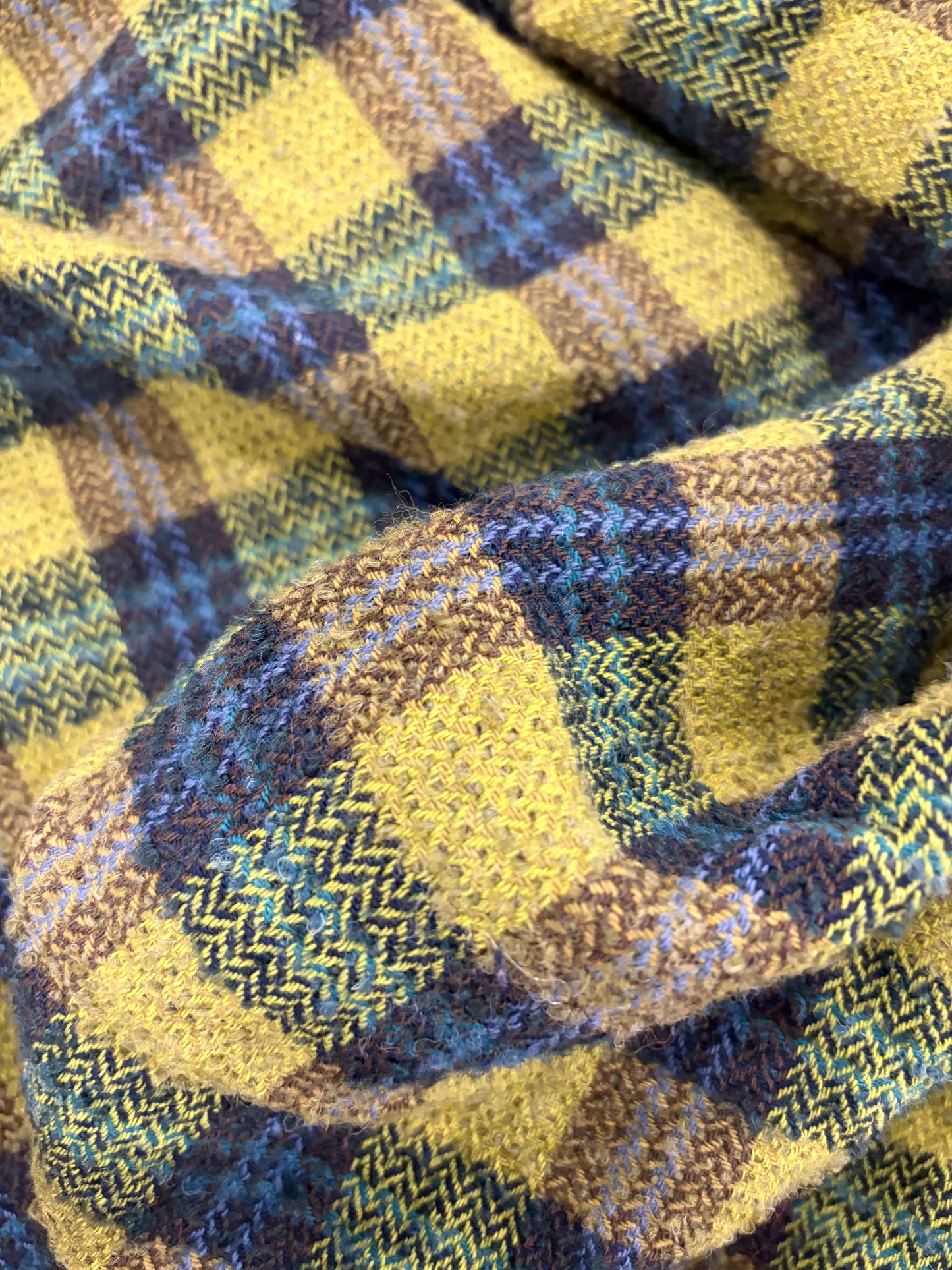 WALTHER 019 checkered shetland wool tweed