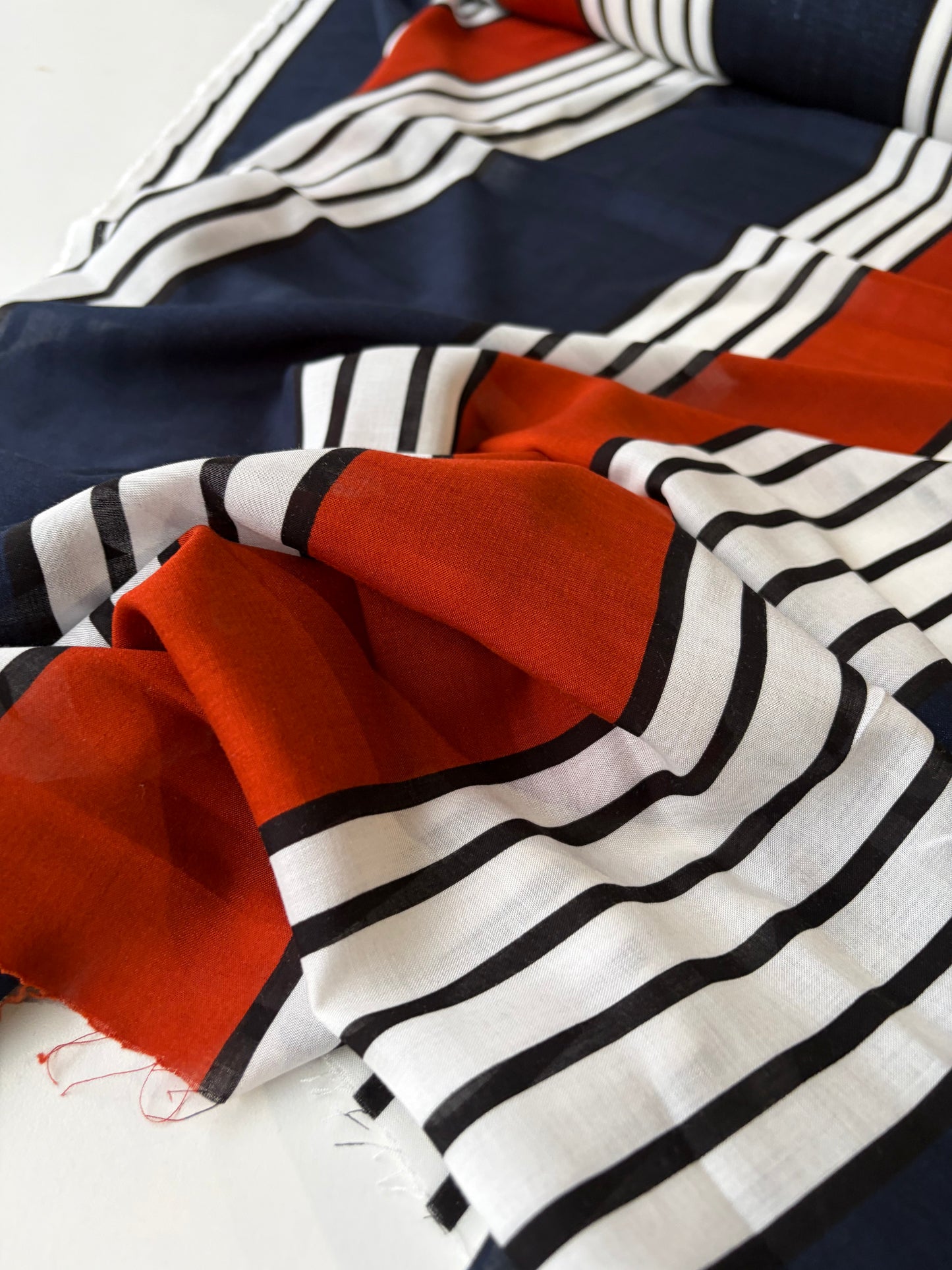 PHIL 001 viscose voile stripes