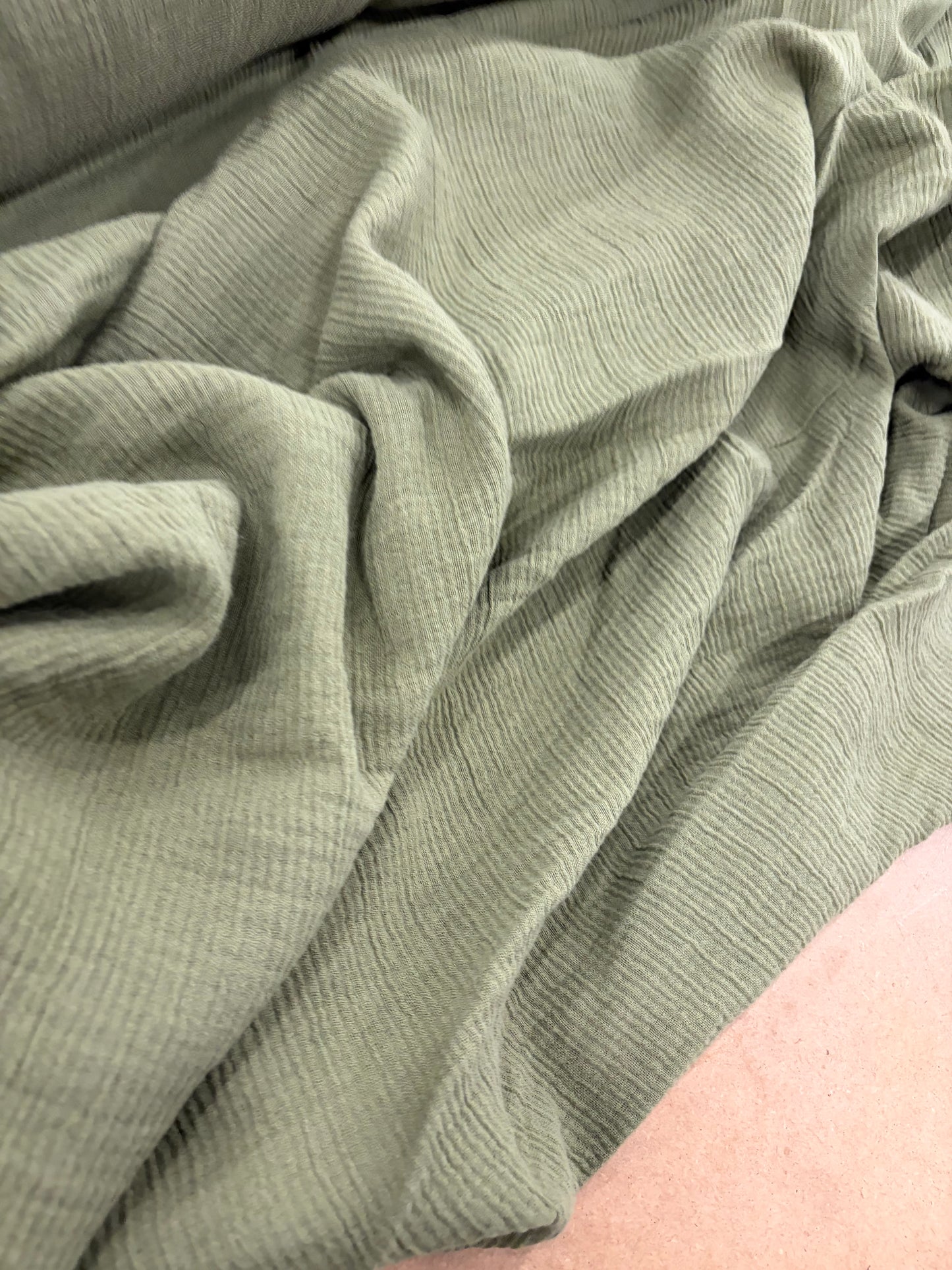 WALTHER 020 khaky cotton gaze crepon