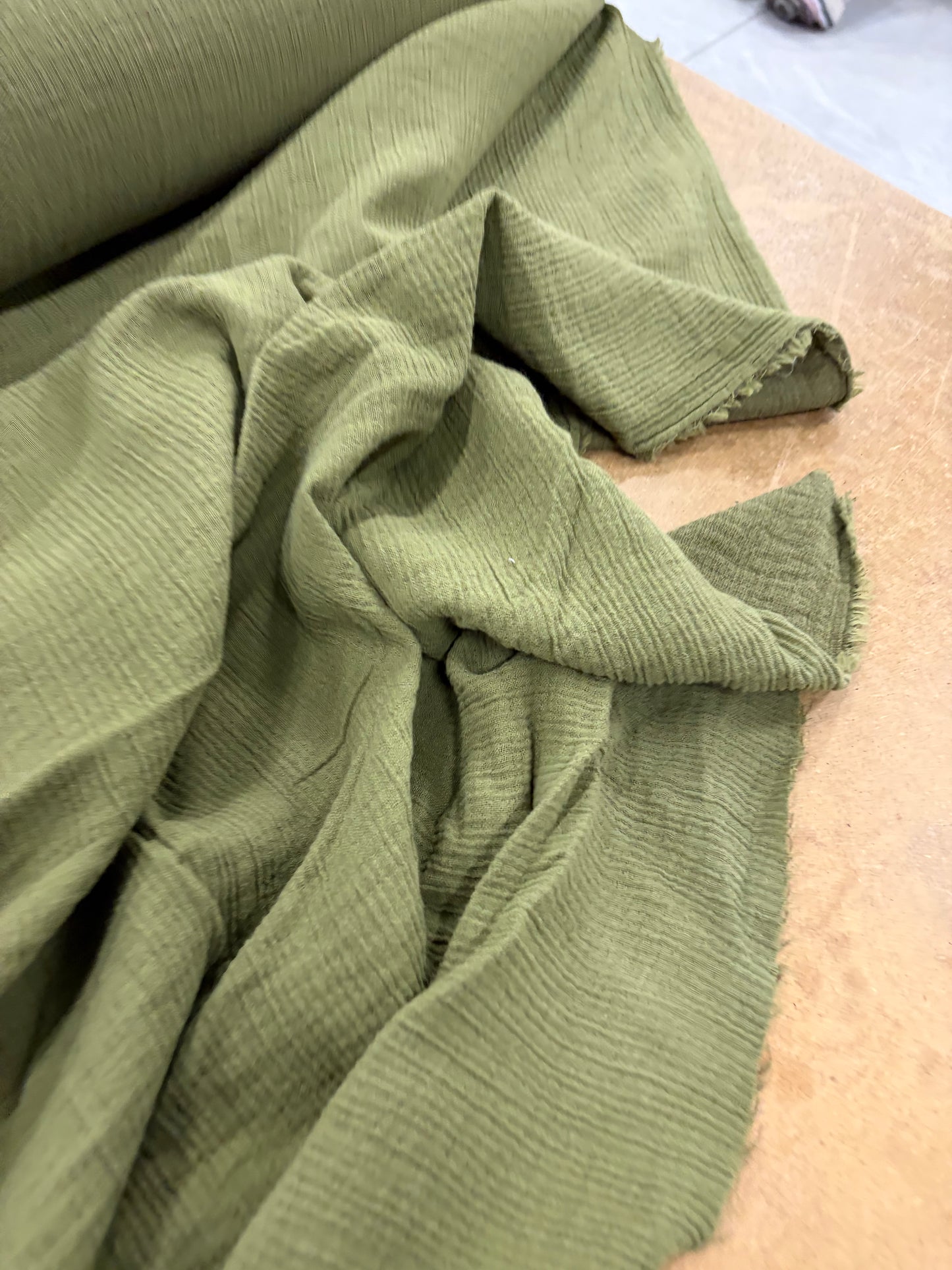 WALTHER 020 khaky cotton gaze crepon